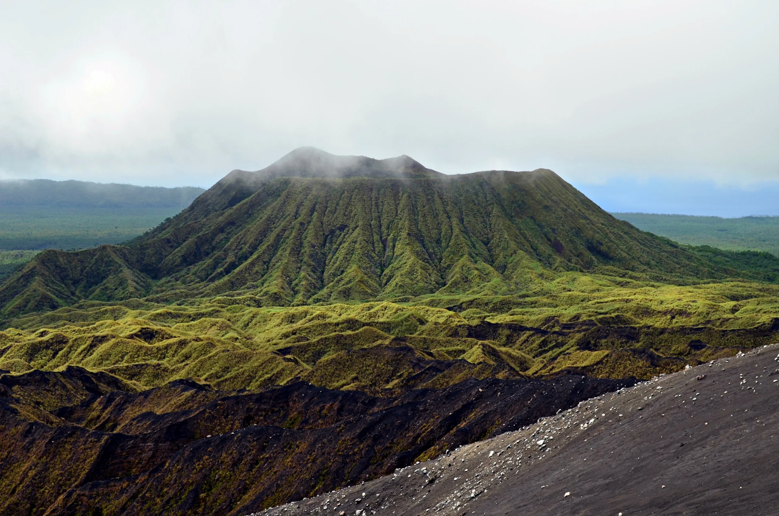 Views from Marum volcano in Ambrym Island, Vanuatu.