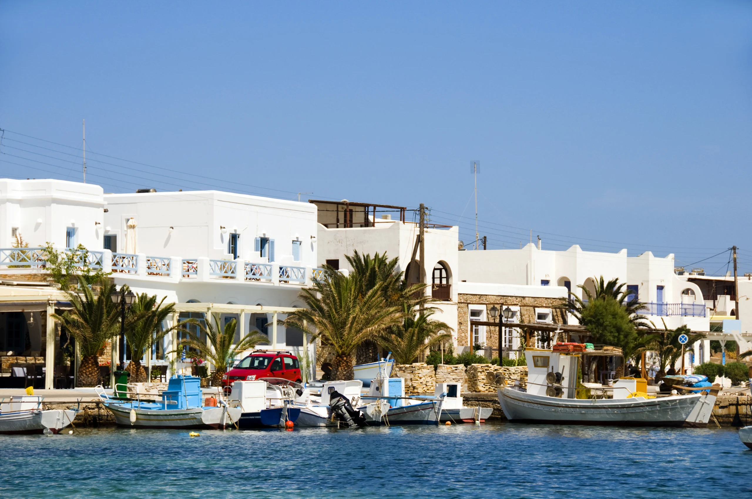 Harbor cyclades greek island antiparos.