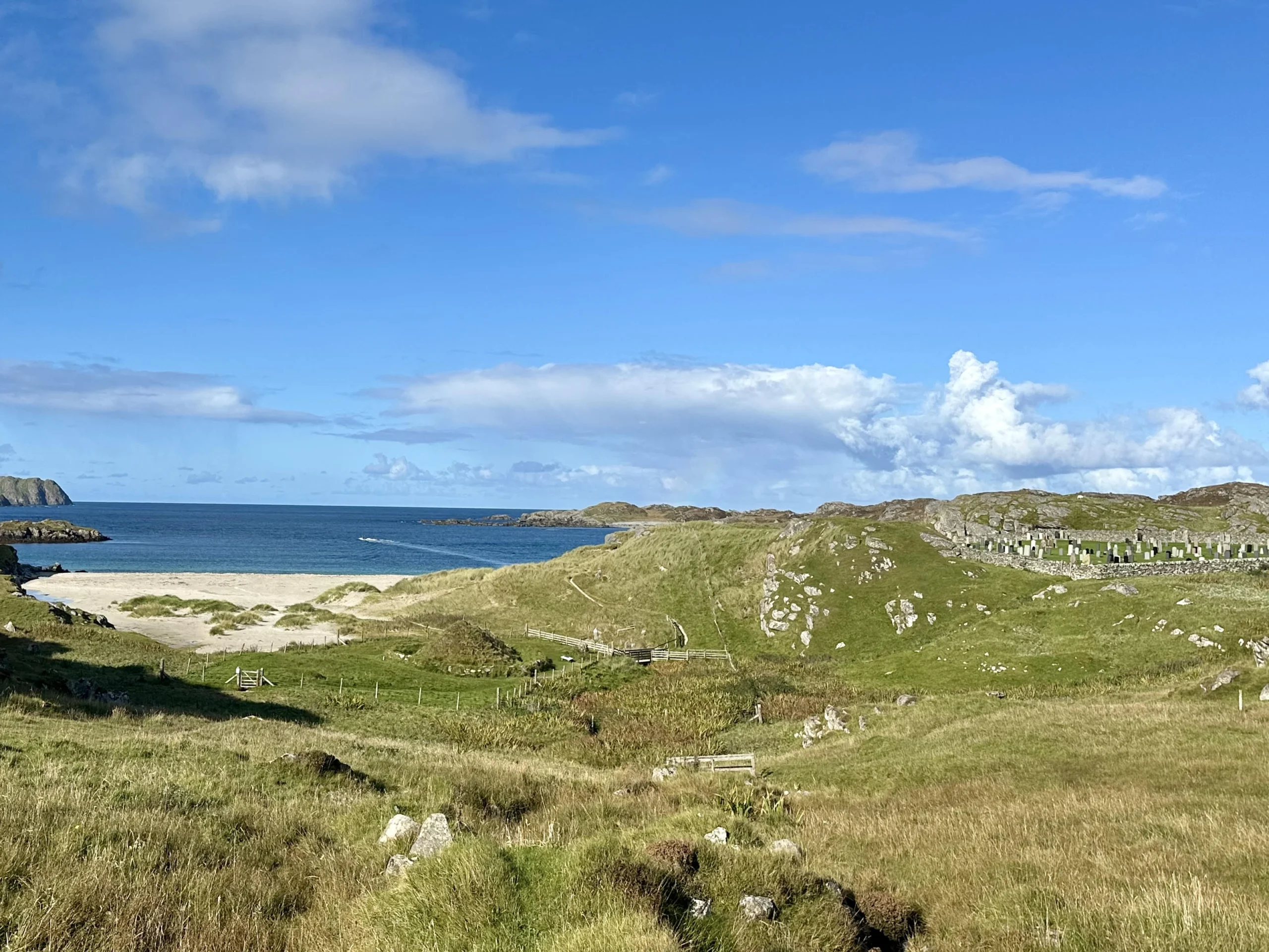 Isle of Lewis Bosta Beach and the Iron Age House.