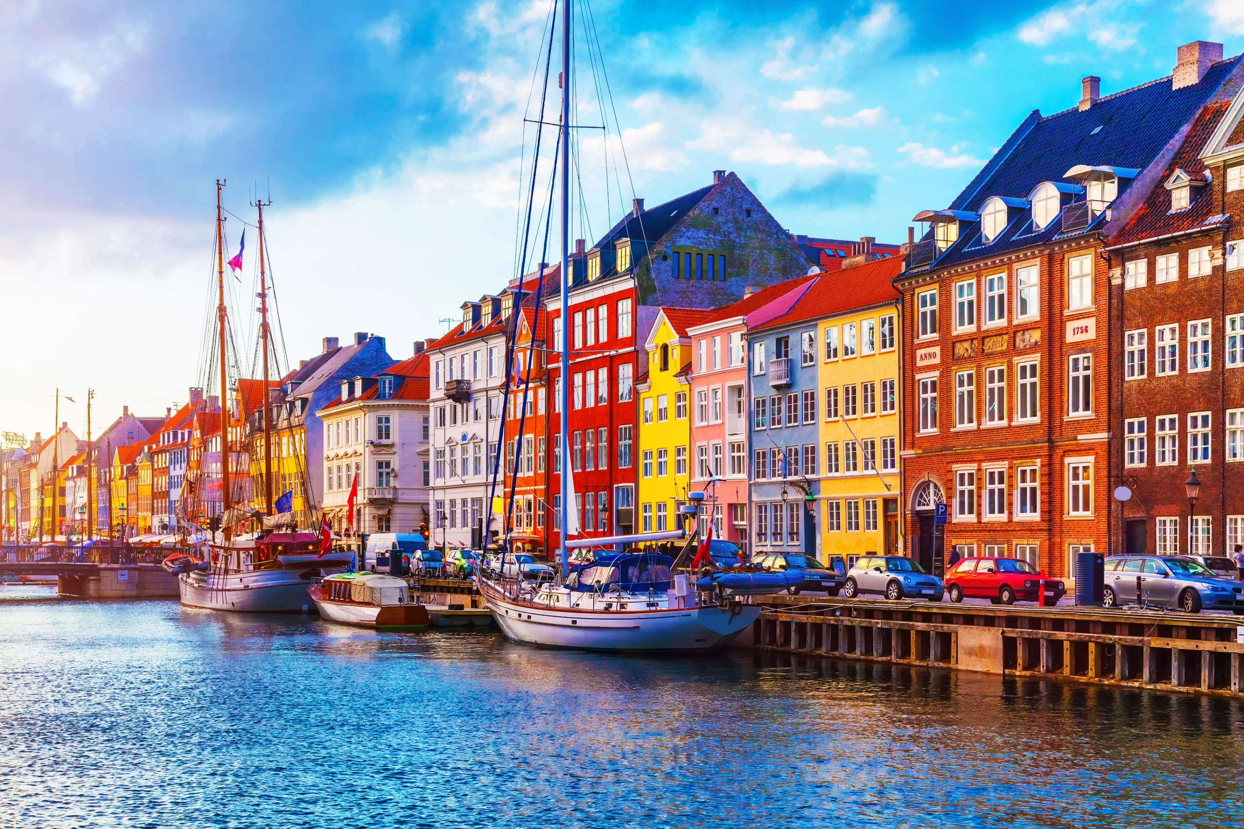 Nyhavn, Copenhagen, Denmark.