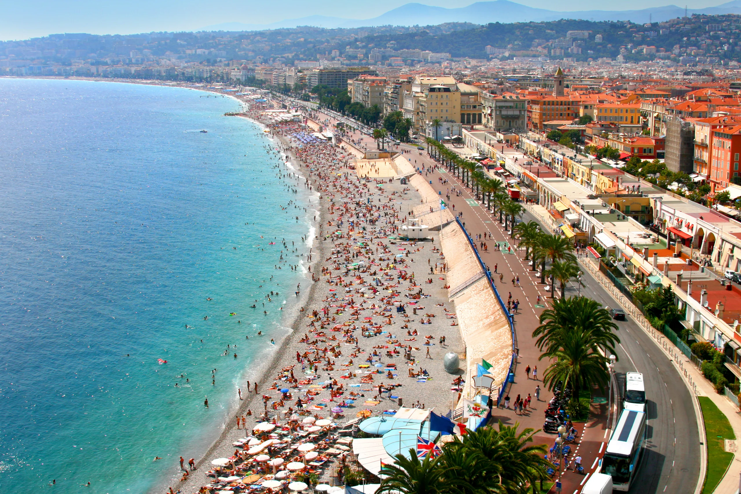 Panorama of Nice, France.