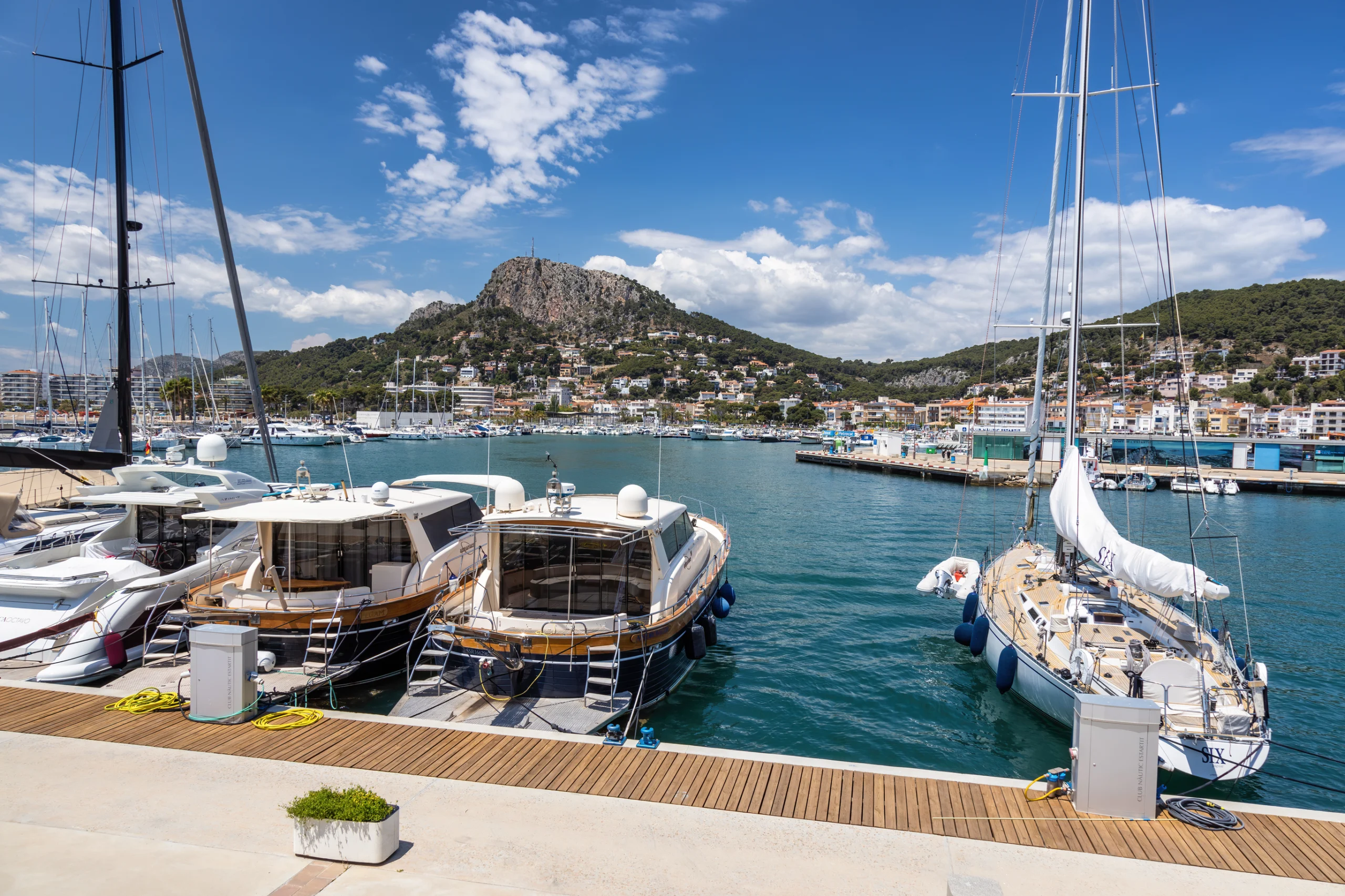 Beautiful summer picture from a small Spanish town in Costa Brava