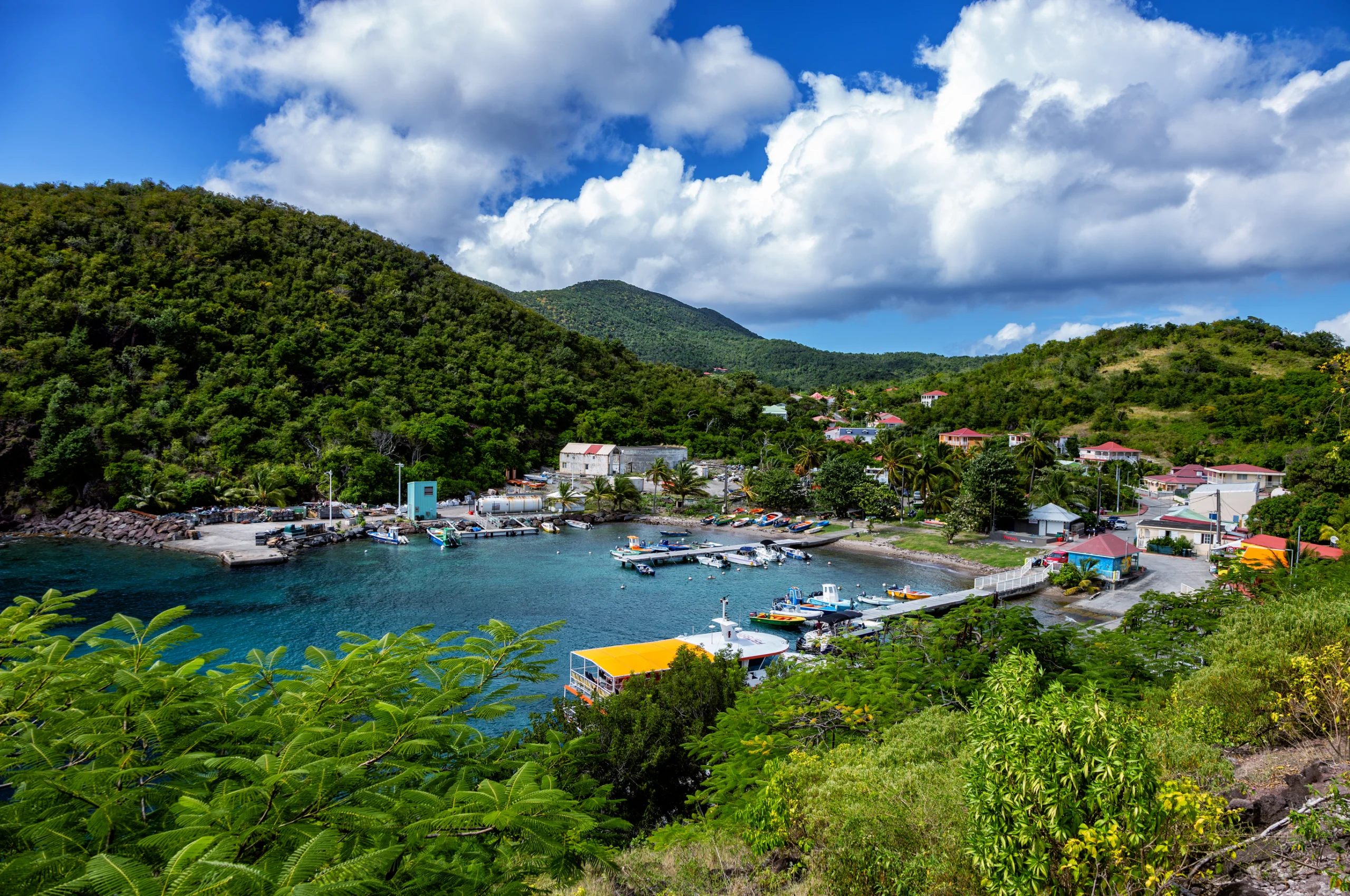 Port of the island of Terre-de-Bas, Iles des Saintes, Les Saintes, Guadeloupe