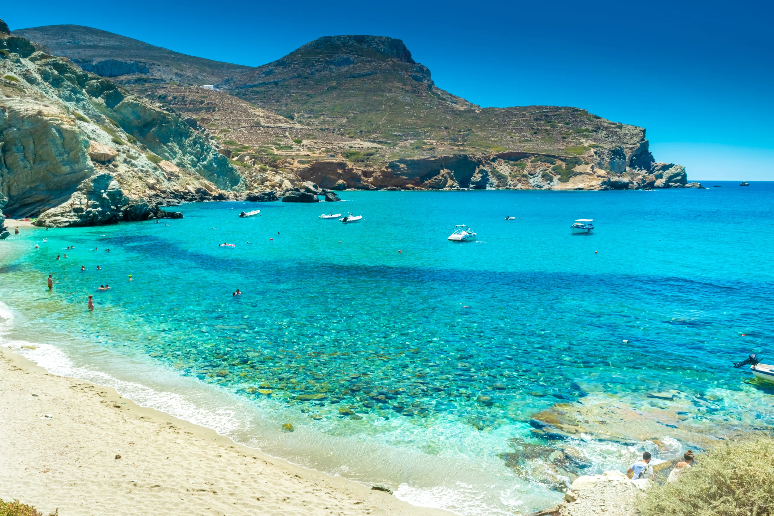 Agali beach, Folegandros, Greece