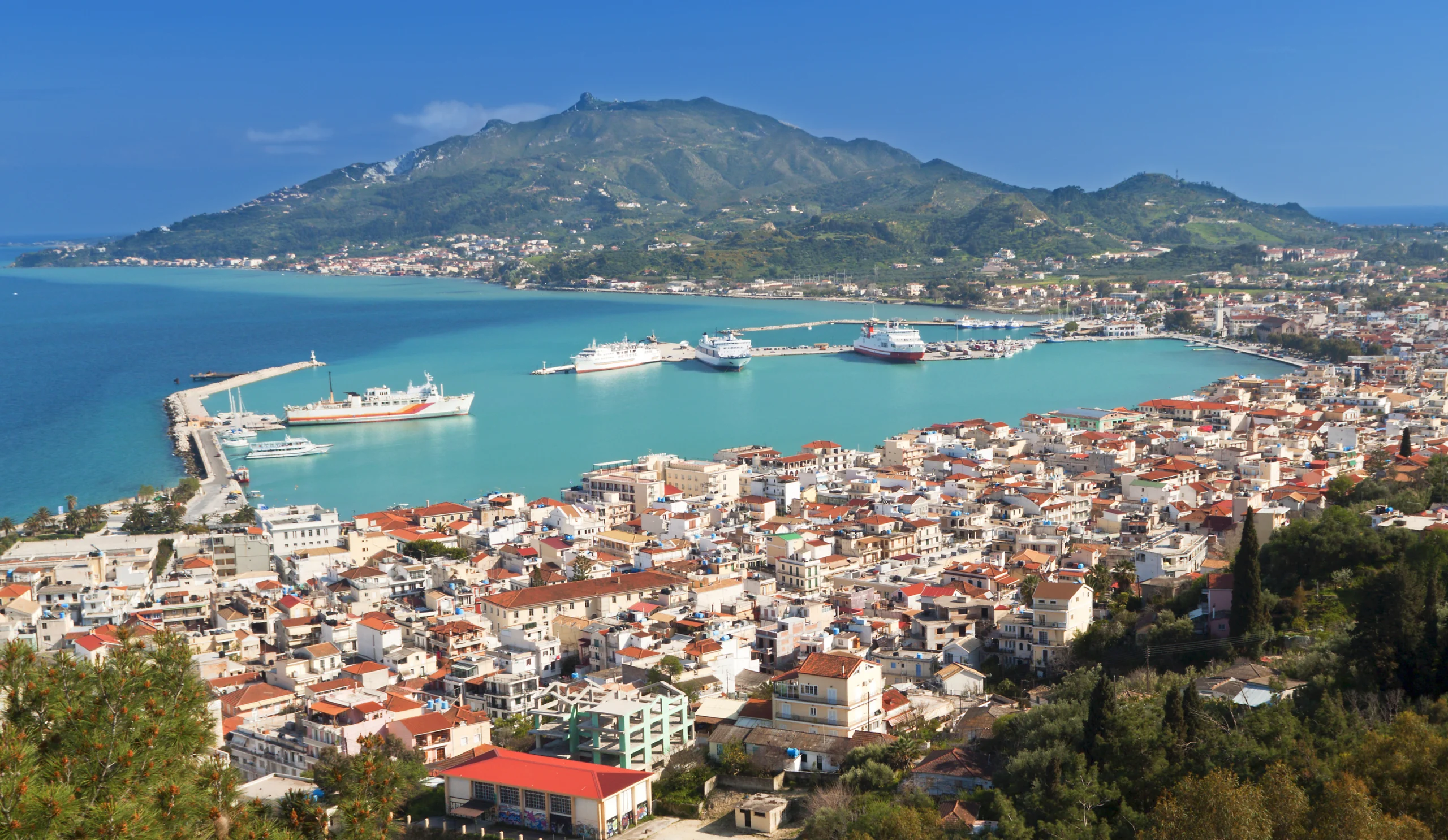 Zakynthos island in Greece. Zakynthos island at the ionian sea in Greece