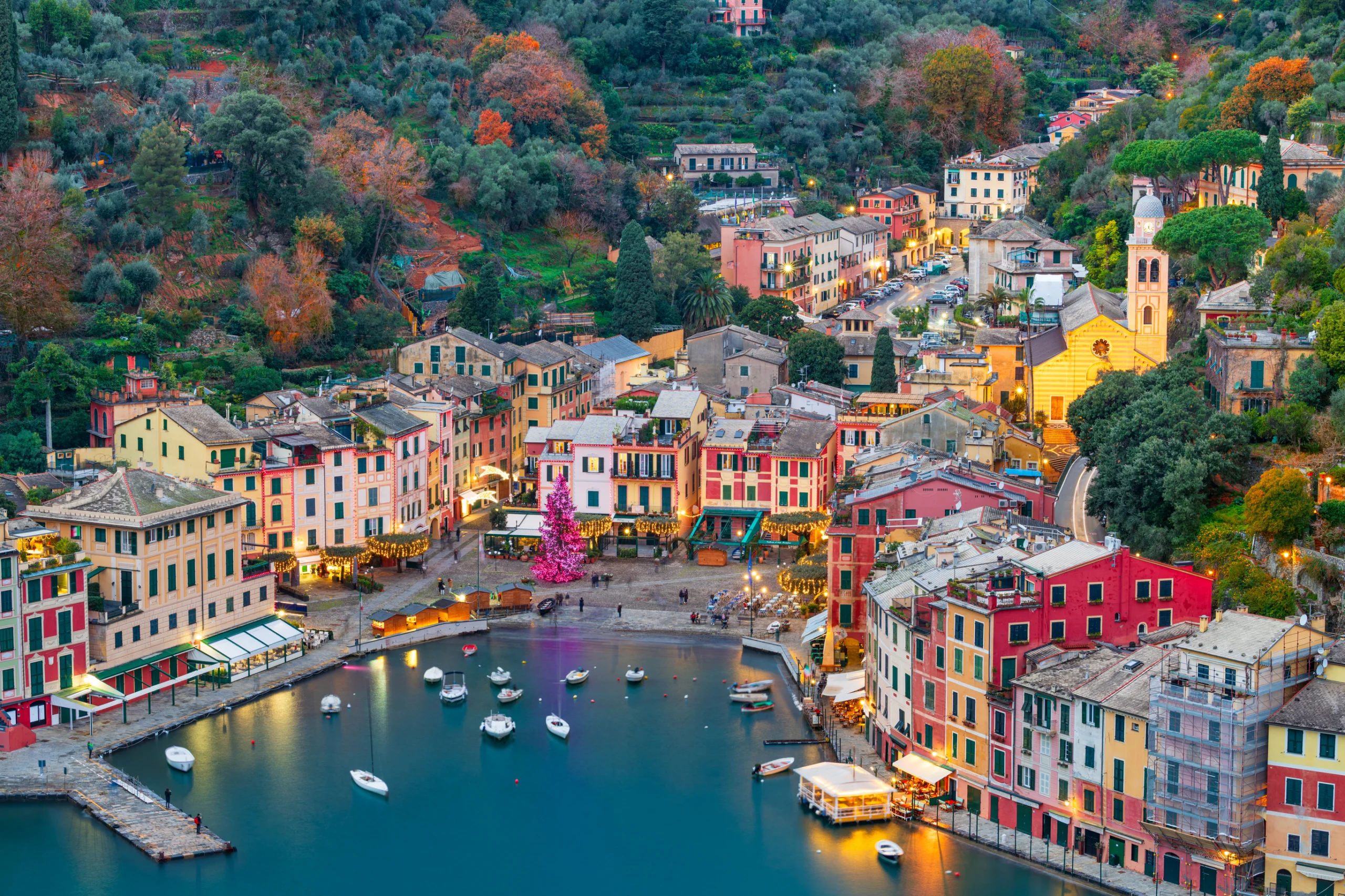Portofino, Italy at Dusk