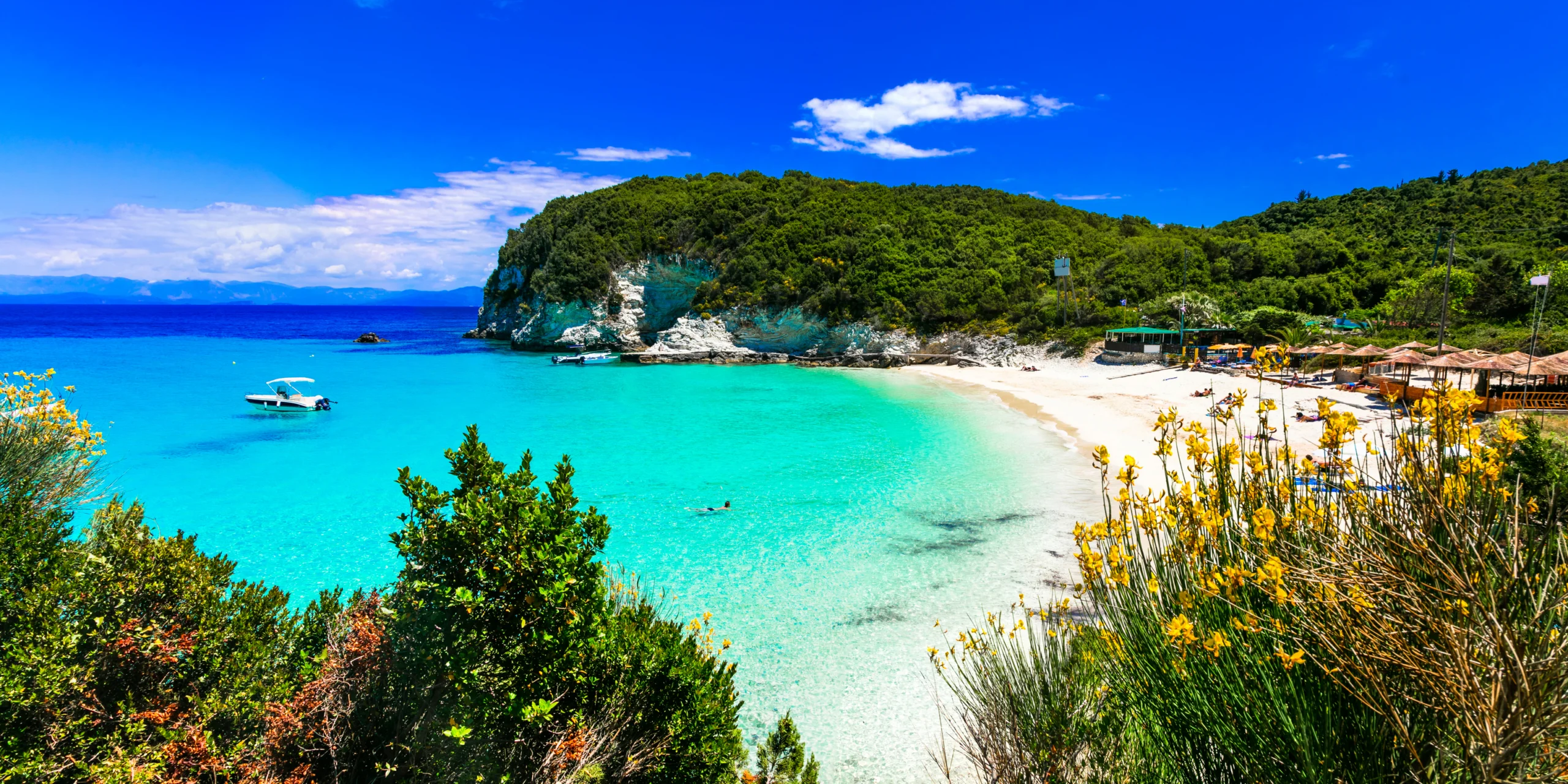 Most beautiful beaches of Greece - Vrika in Antipaxos island