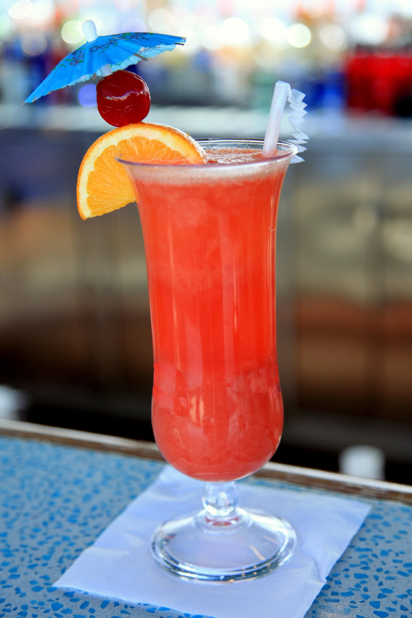 Tropical resort island cocktail.