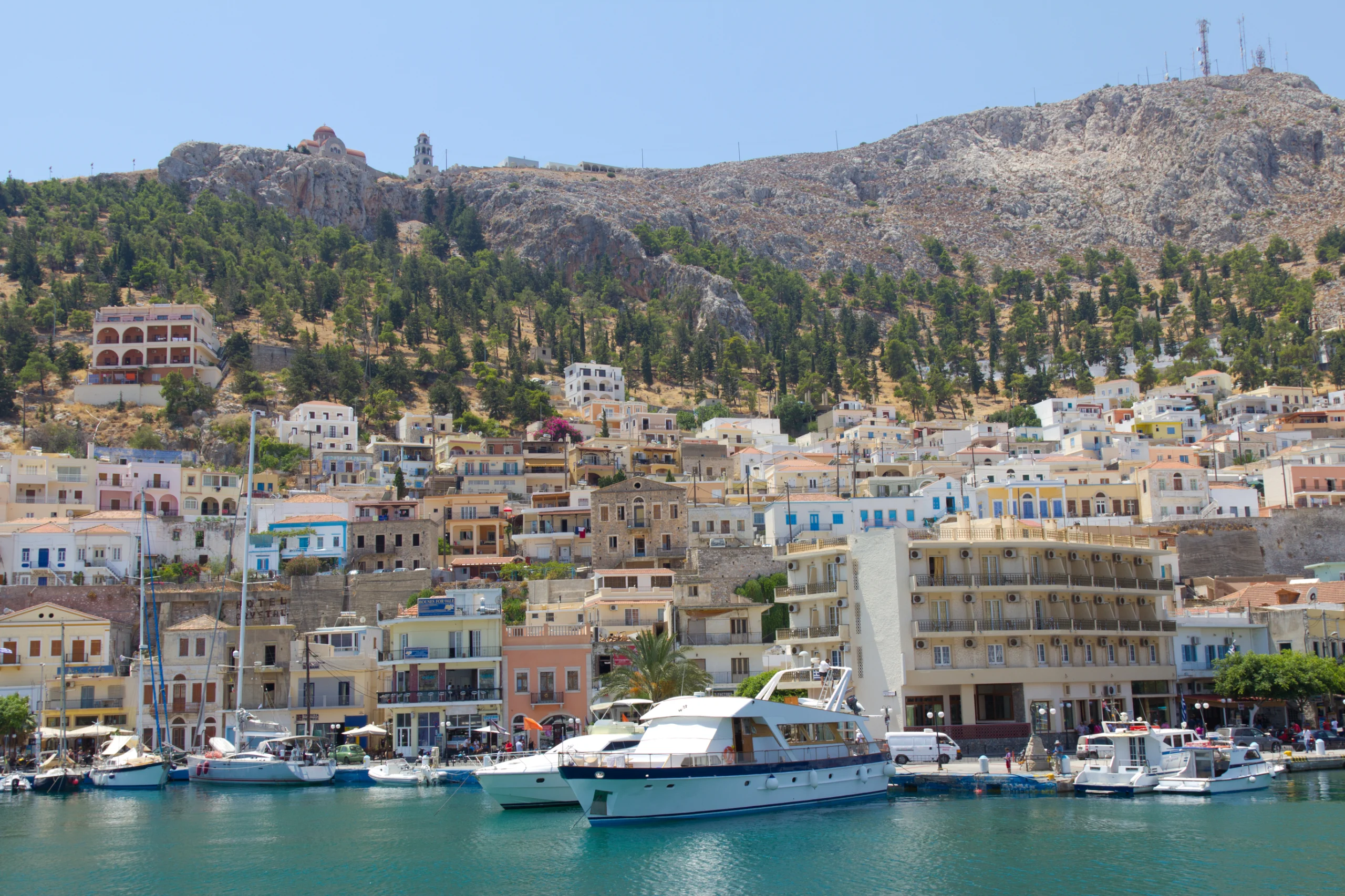 Kalymnos town from the water