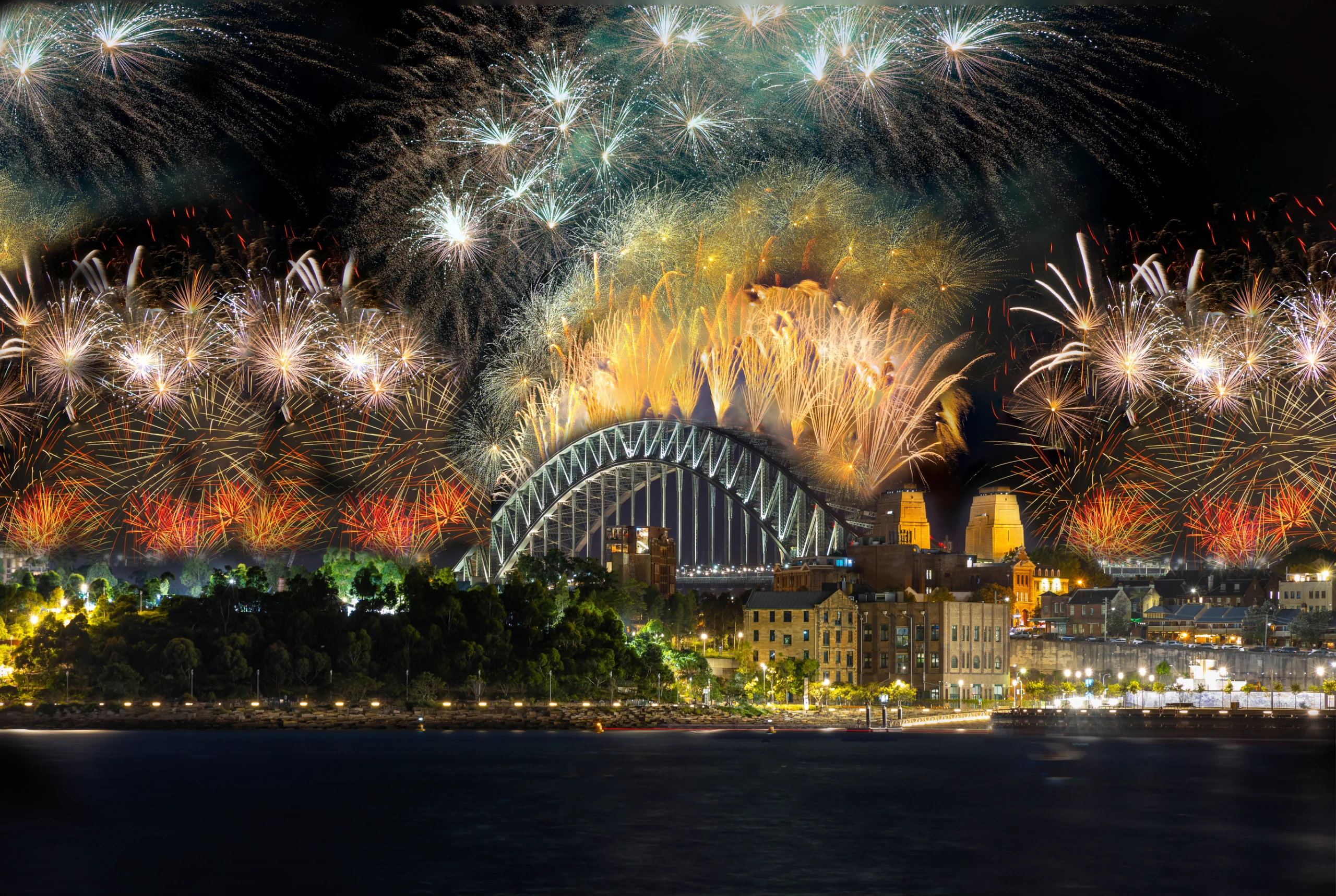 Sydney Harbour Bridge New Years Eve fireworks