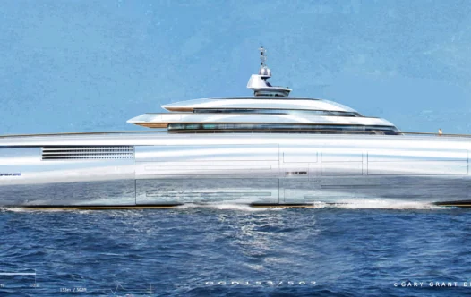 This 502-Foot Hybrid Yacht Concept From Gary Grant Aims To Hit 50 Knots