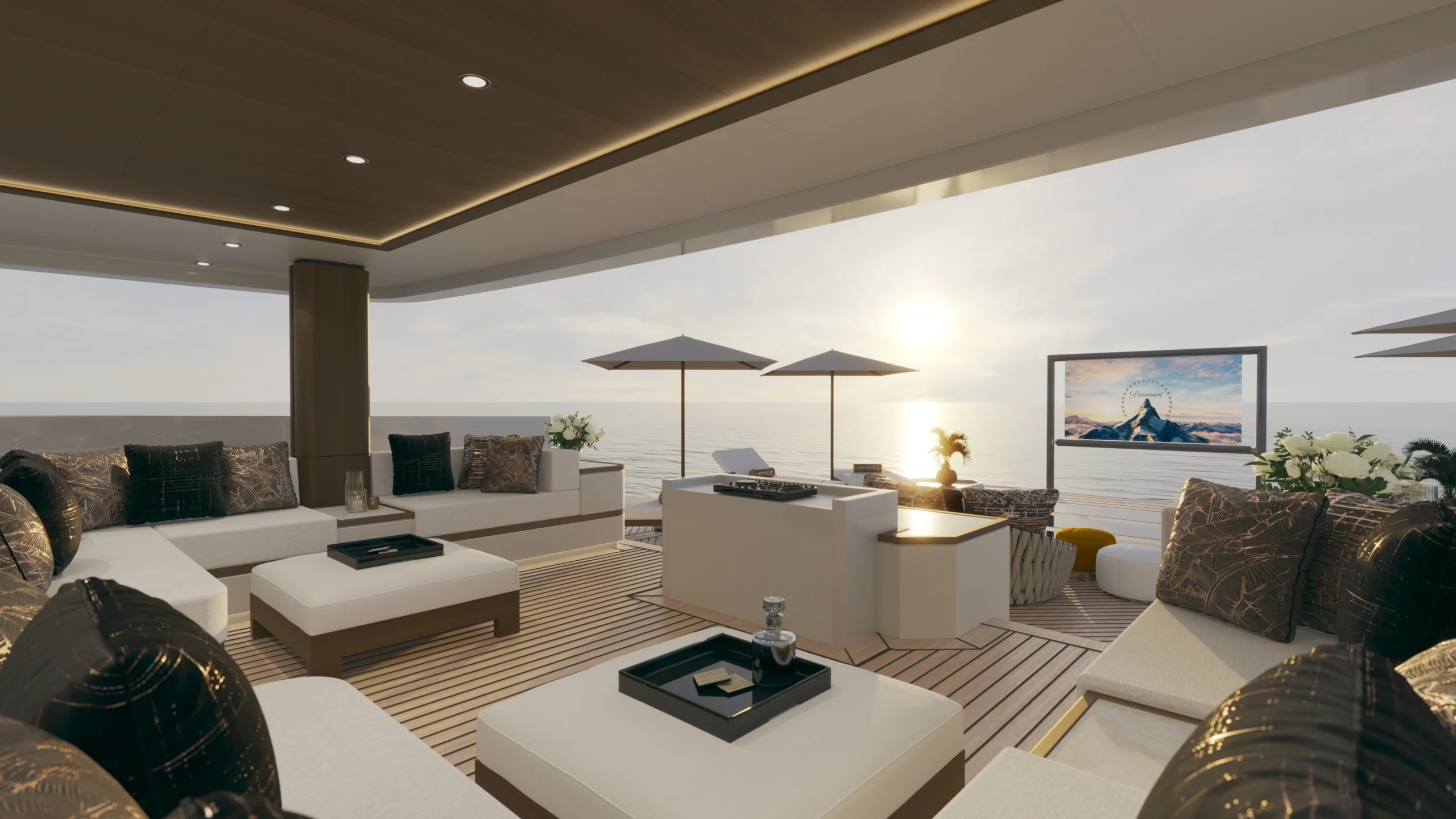 Bering Yacht interior