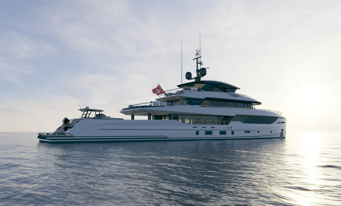 Meet the Bering 165: A 5-Deck Explorer Yacht With 5,000 Miles of Range