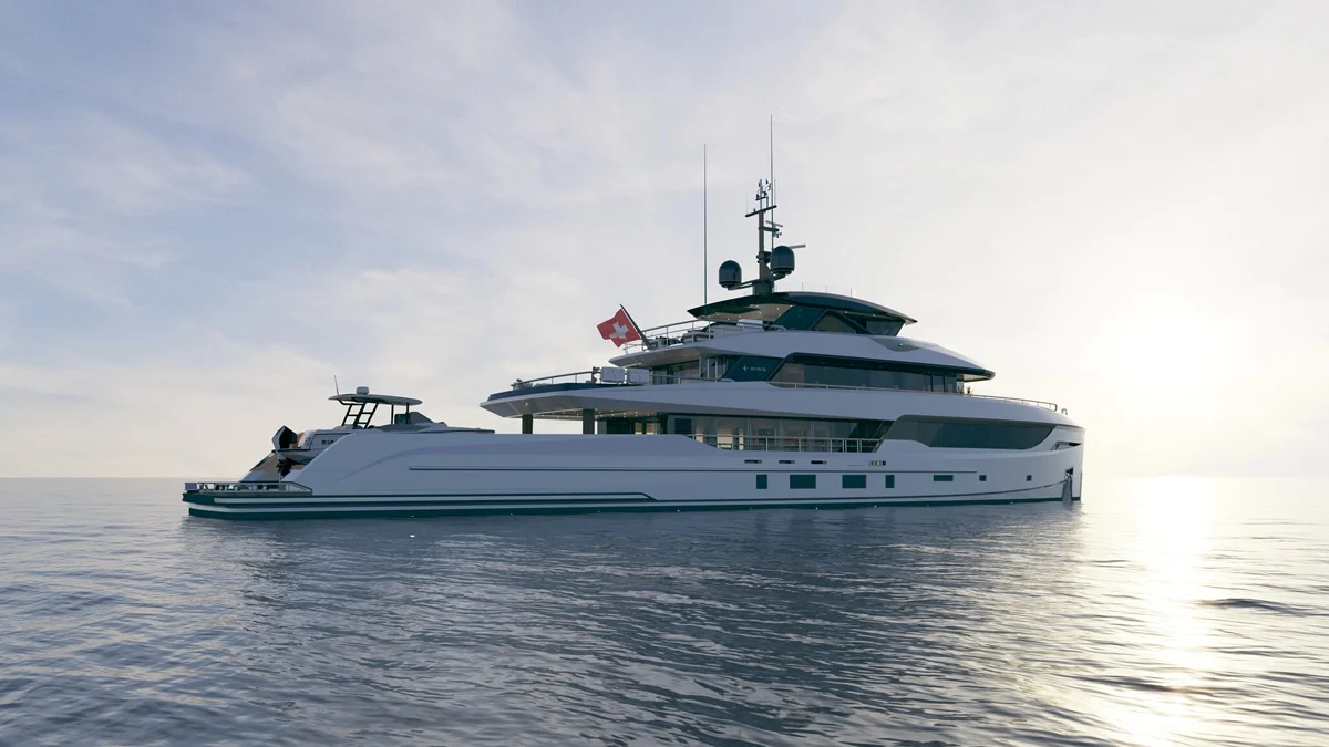 Meet the Bering 165: A 5-Deck Explorer Yacht With 5,000 Miles of Range