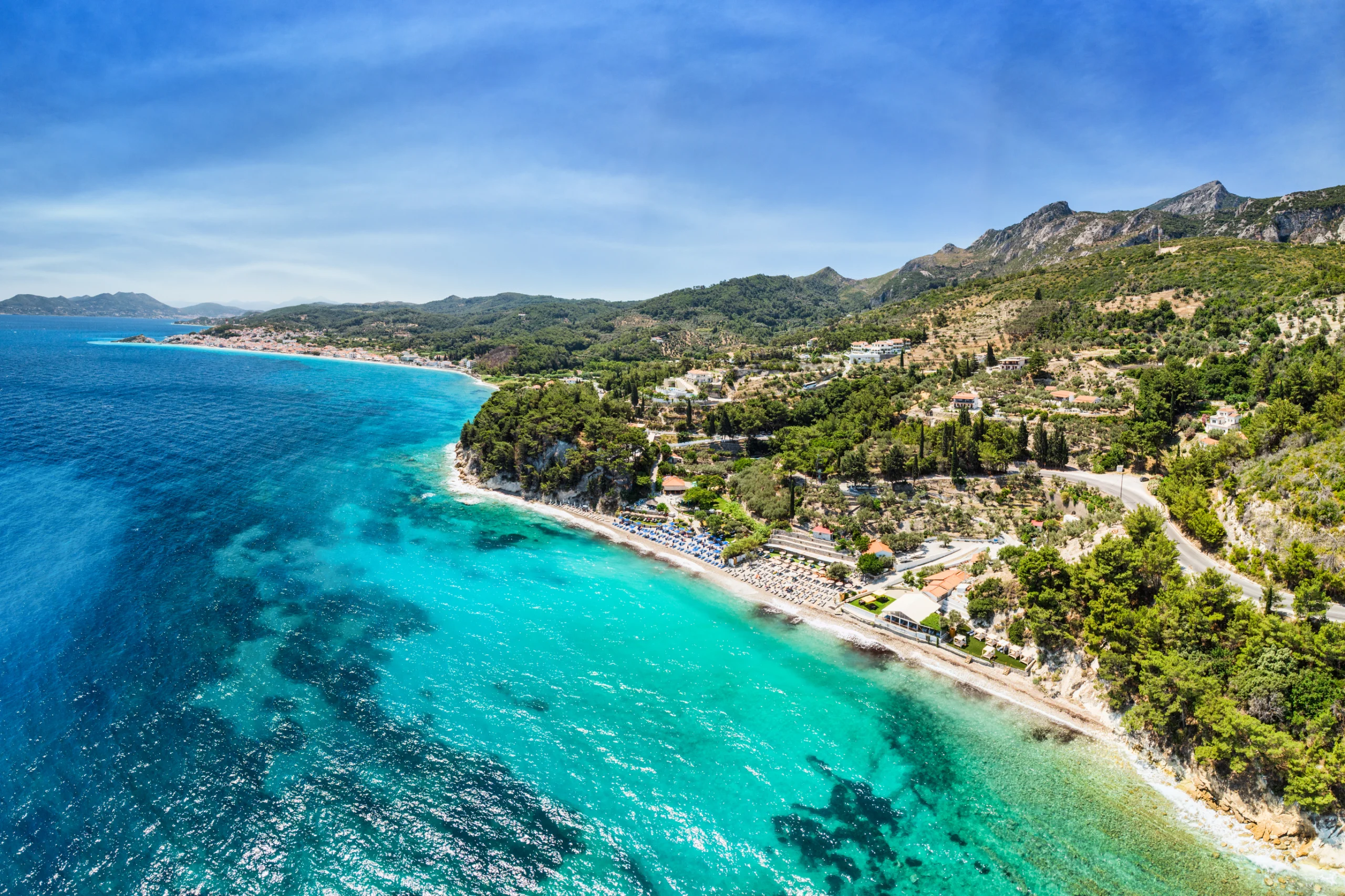 Lemonakia beach in Samos, Greece