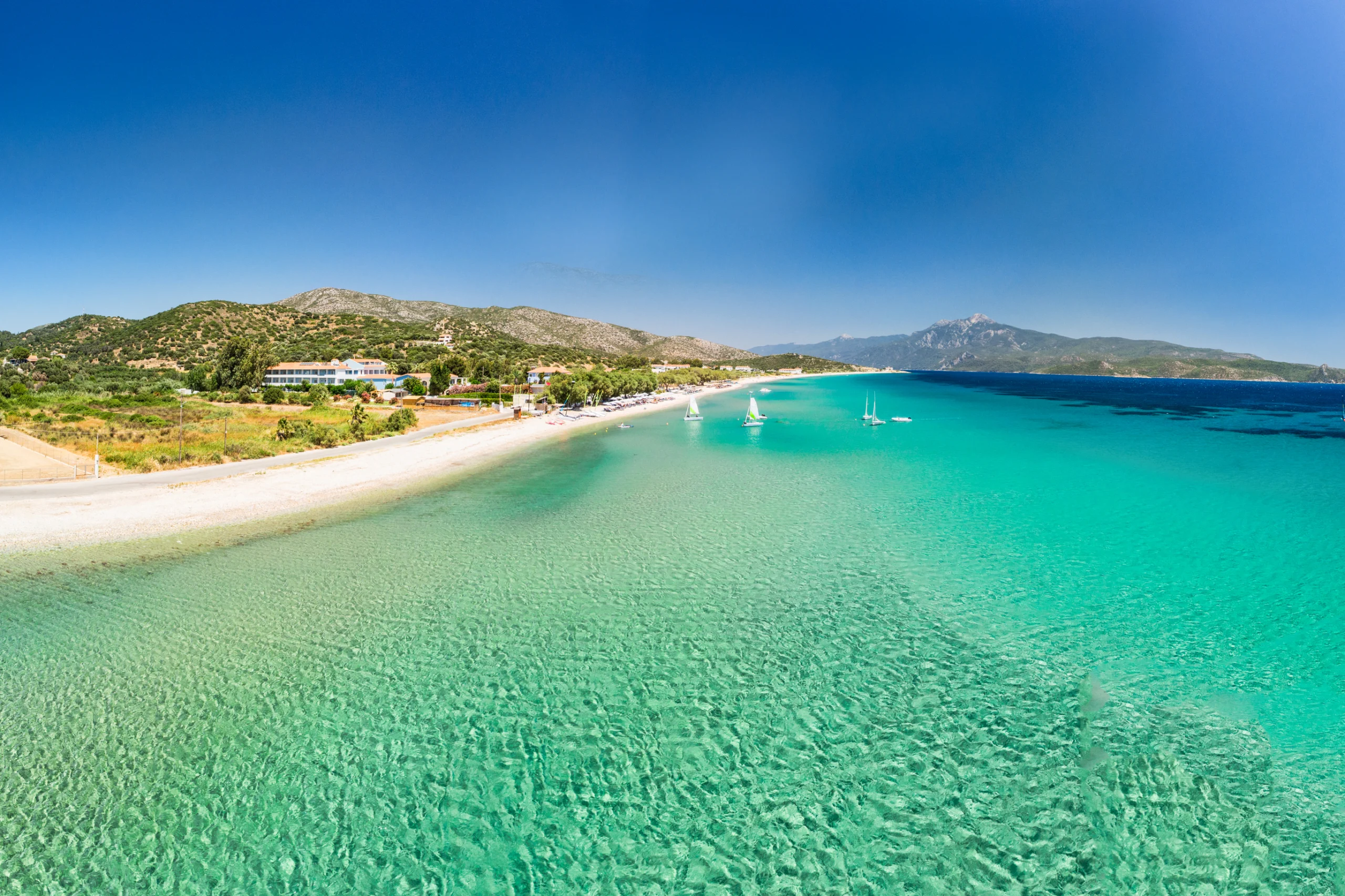Mykali beach in Samos, Greece. Mykali beach in Samos island, Greece
