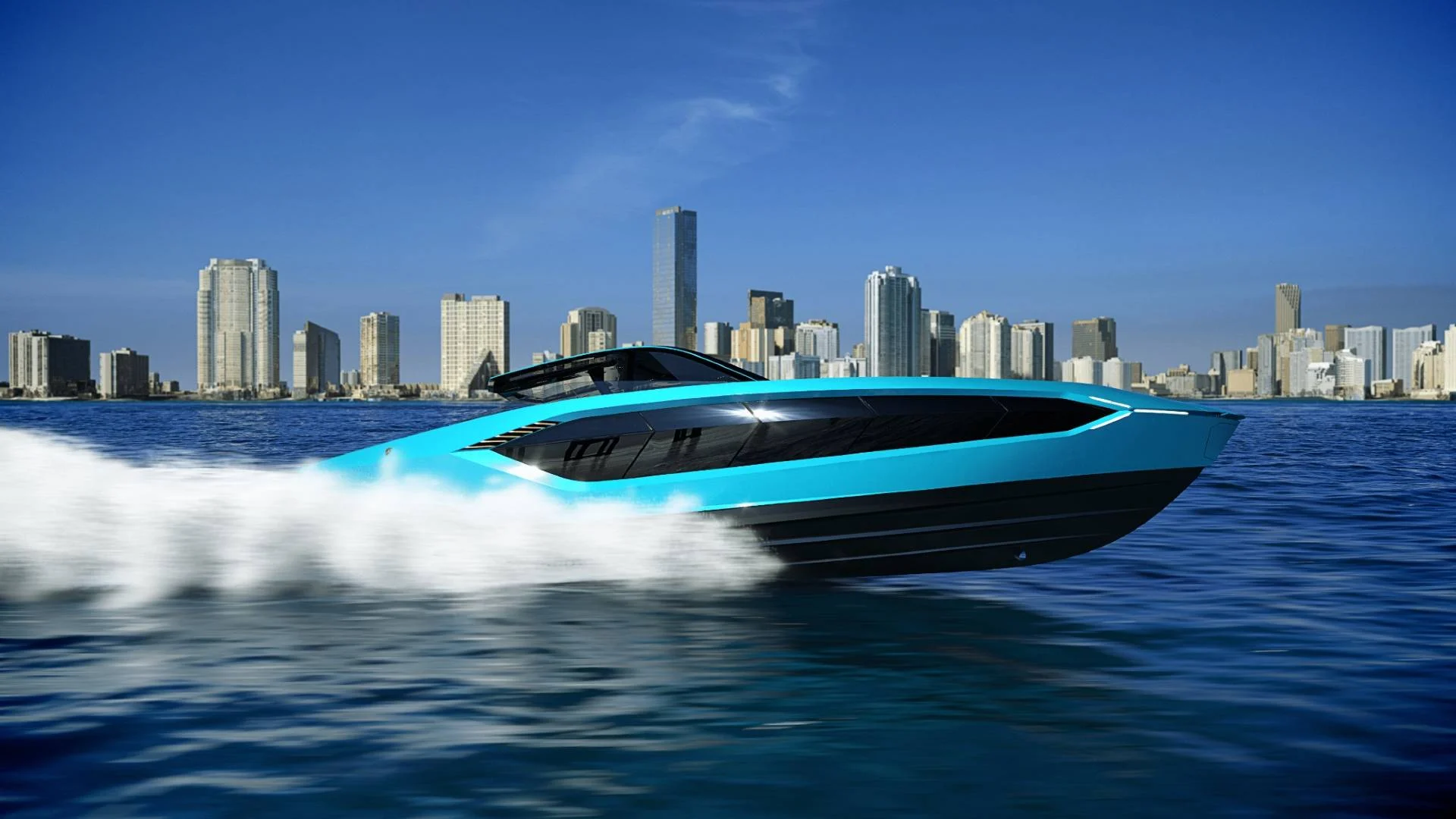 The Italian Sea Group Tecnomar for Lamborghini 63 specialty yacht.