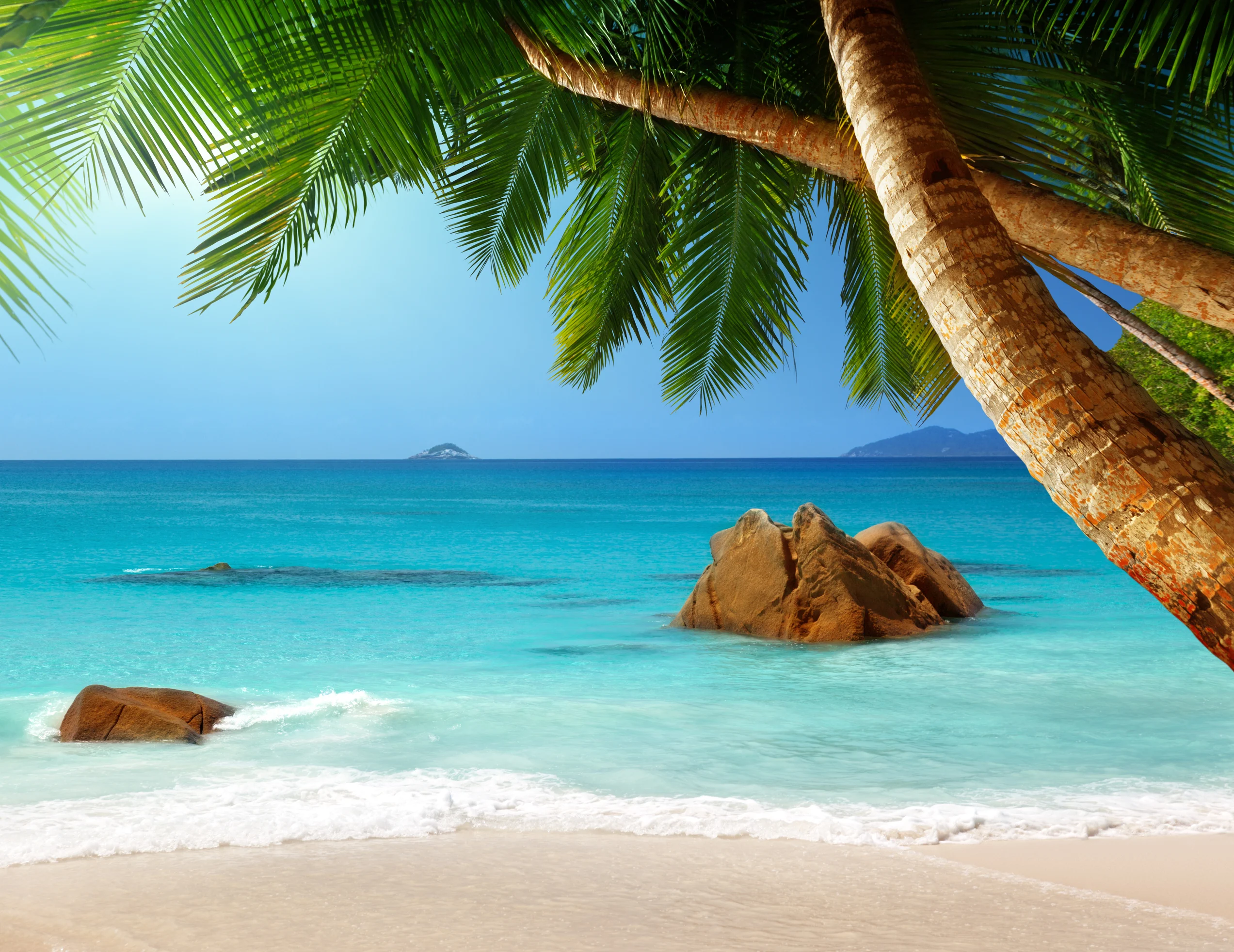Anse Lazio beach on Praslin island in Seychelles