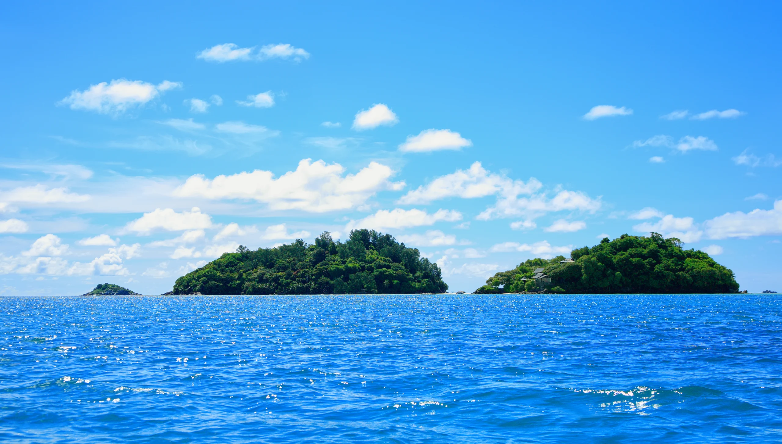 Moyenne Island and Round Island, Sainte Anne Marine National Park, Republic of Seychelles, Africa