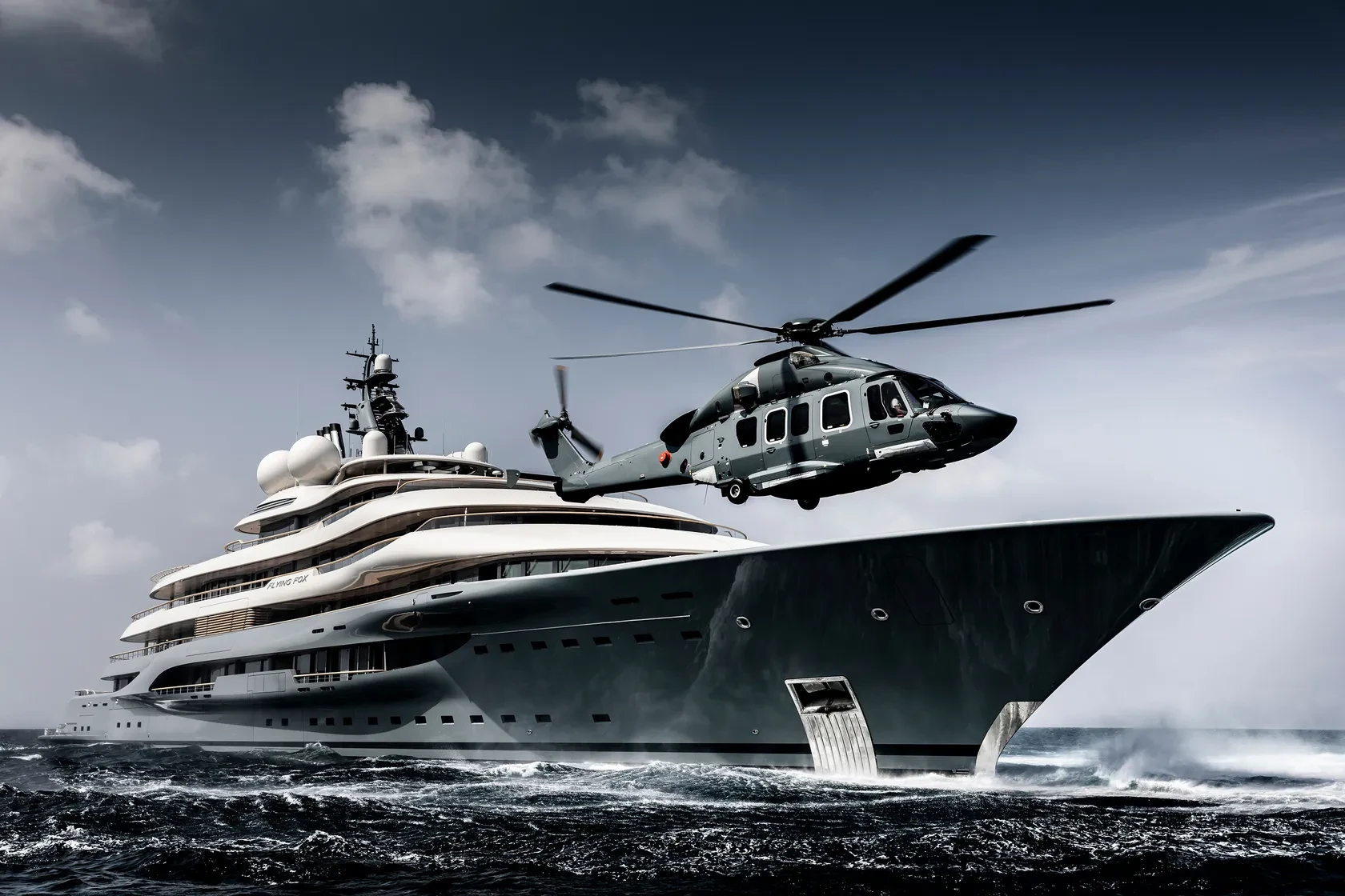 The Lürssen Flying Fox gigayacht.