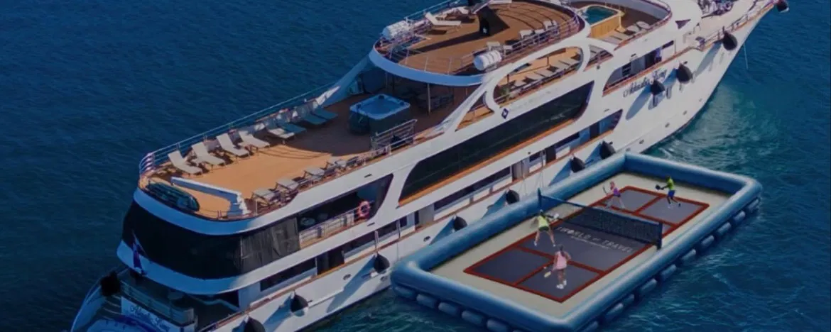 pickle ball on yacht