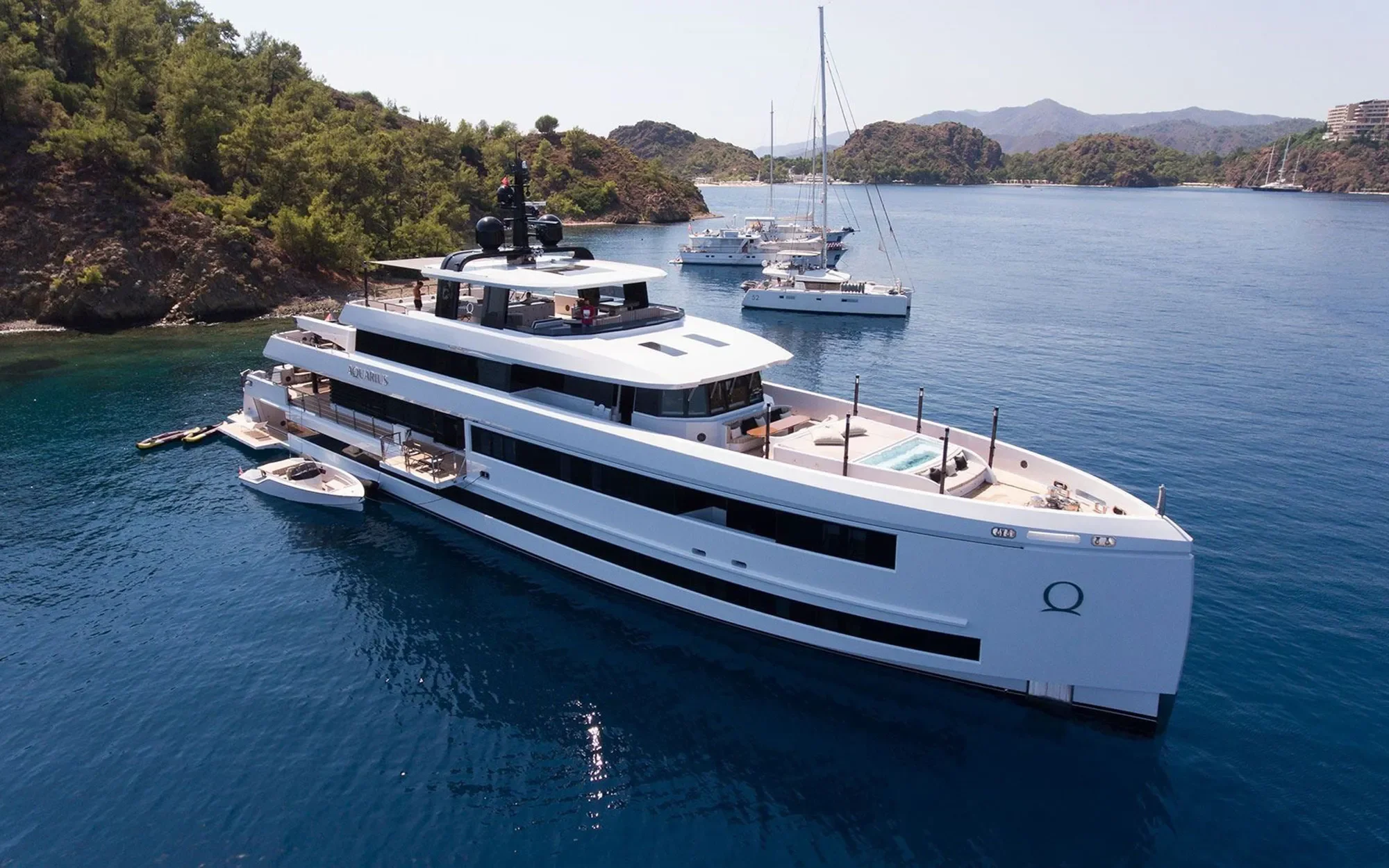 The Mengi-yay Aquarius Superyacht.