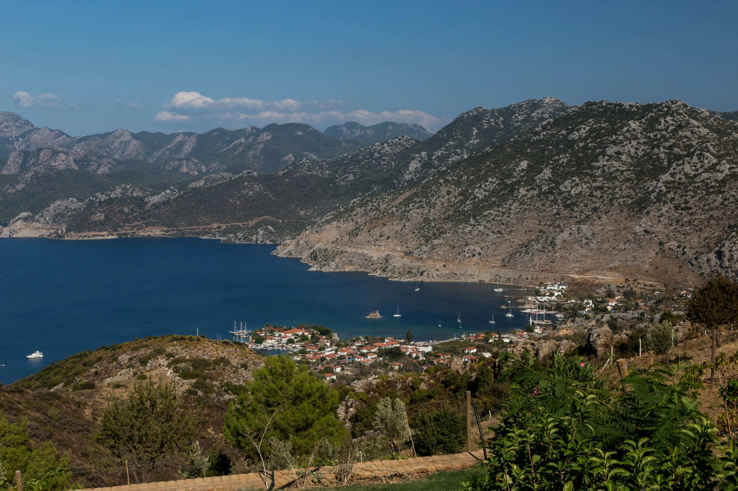 Famous tourist town of Cokertme in mugla, turkey