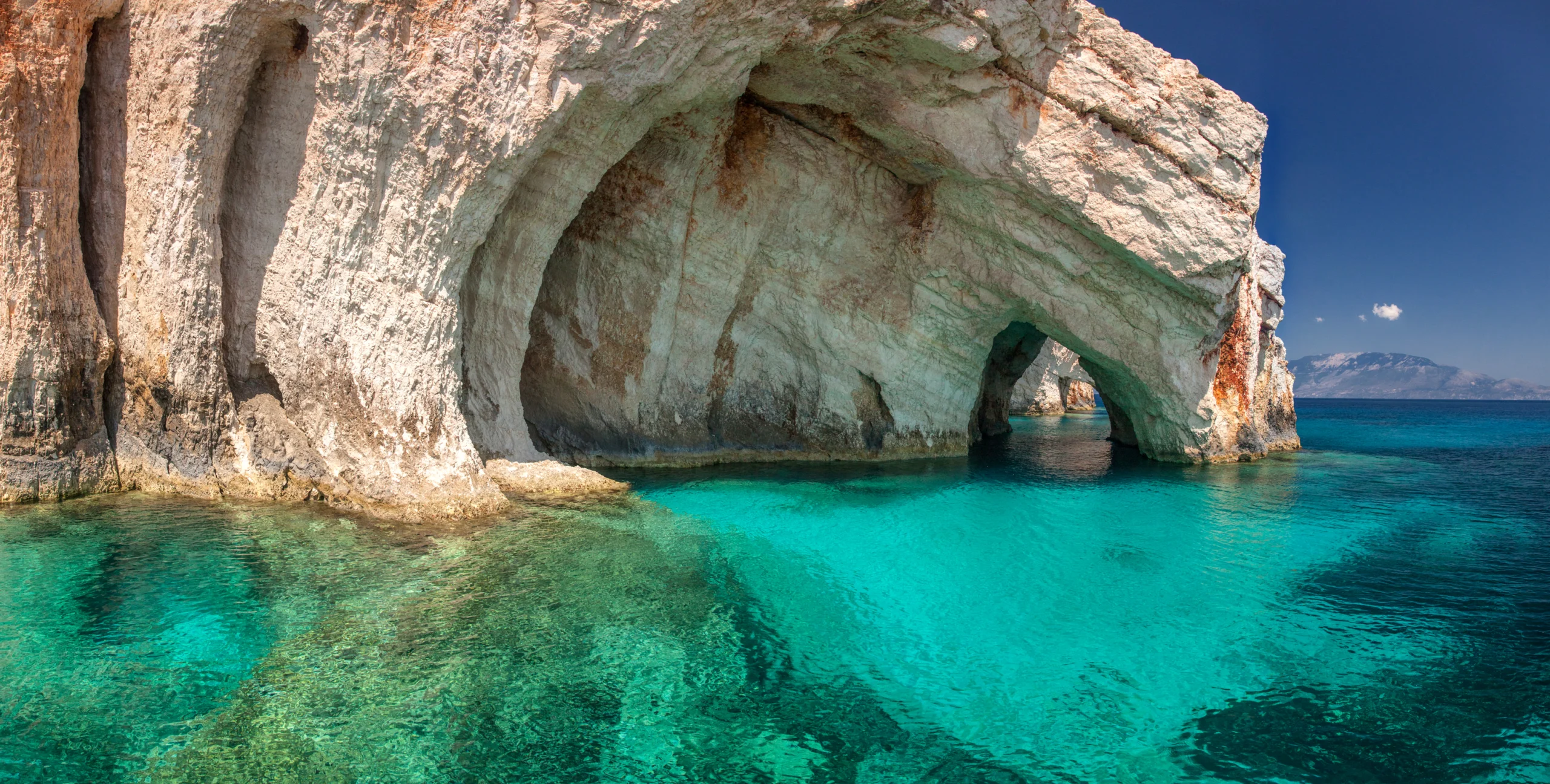 Blue caves, Zakinthos island, Greece