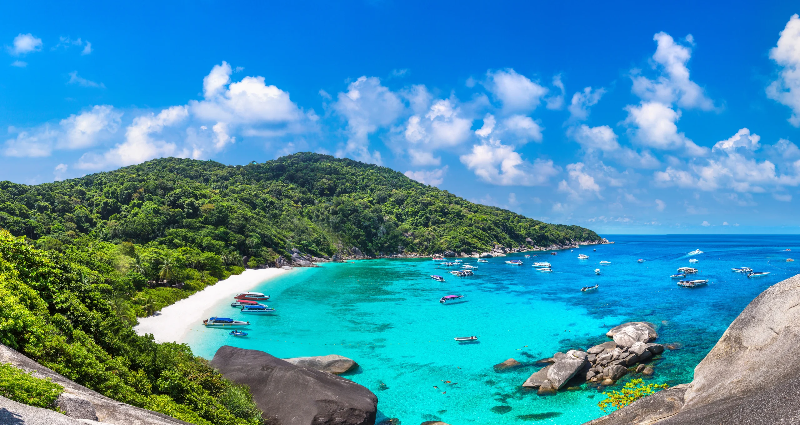 Similan islands, Thailand in a summer day