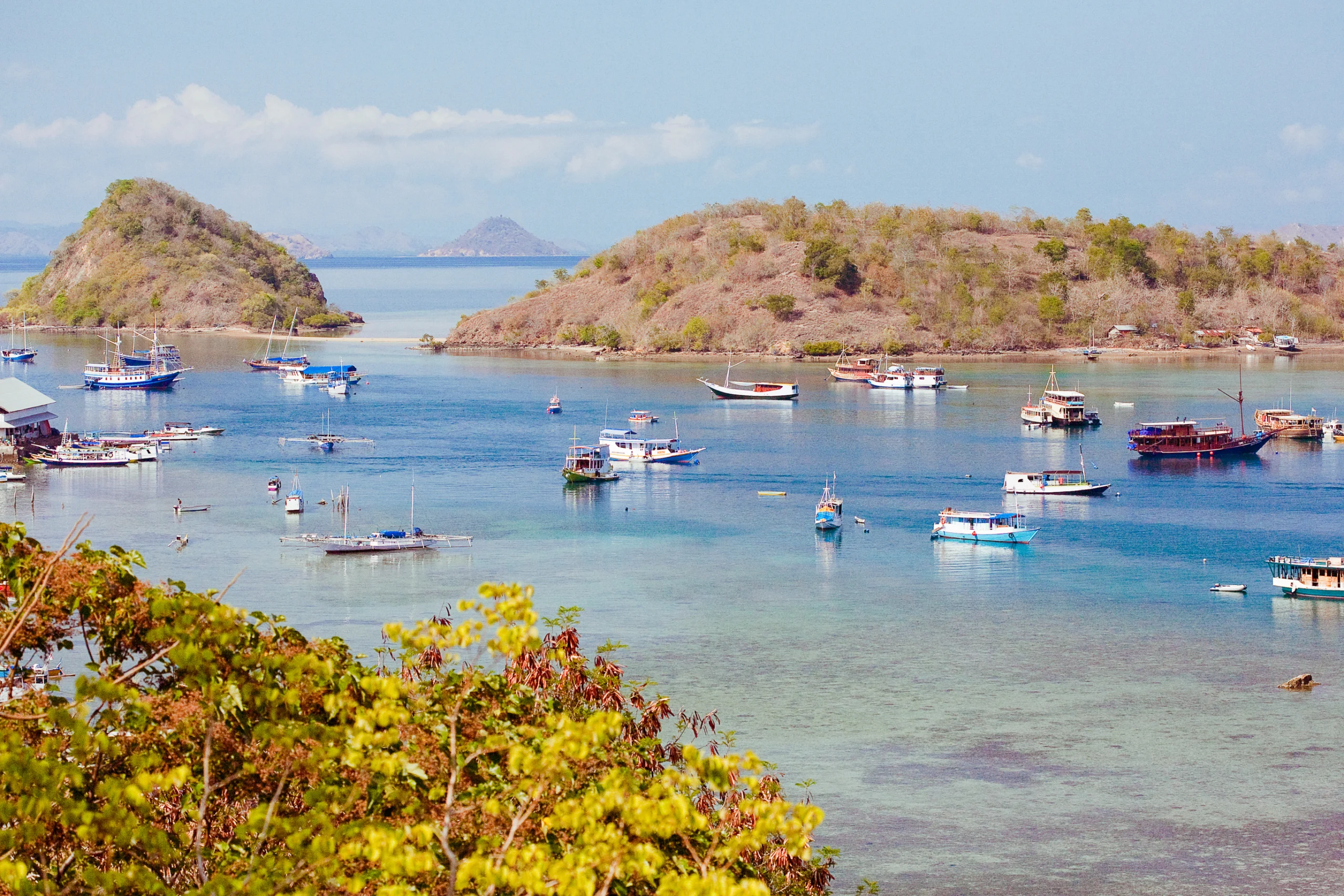 Harbor in Labuan Bajo, Flores island, Indonesia