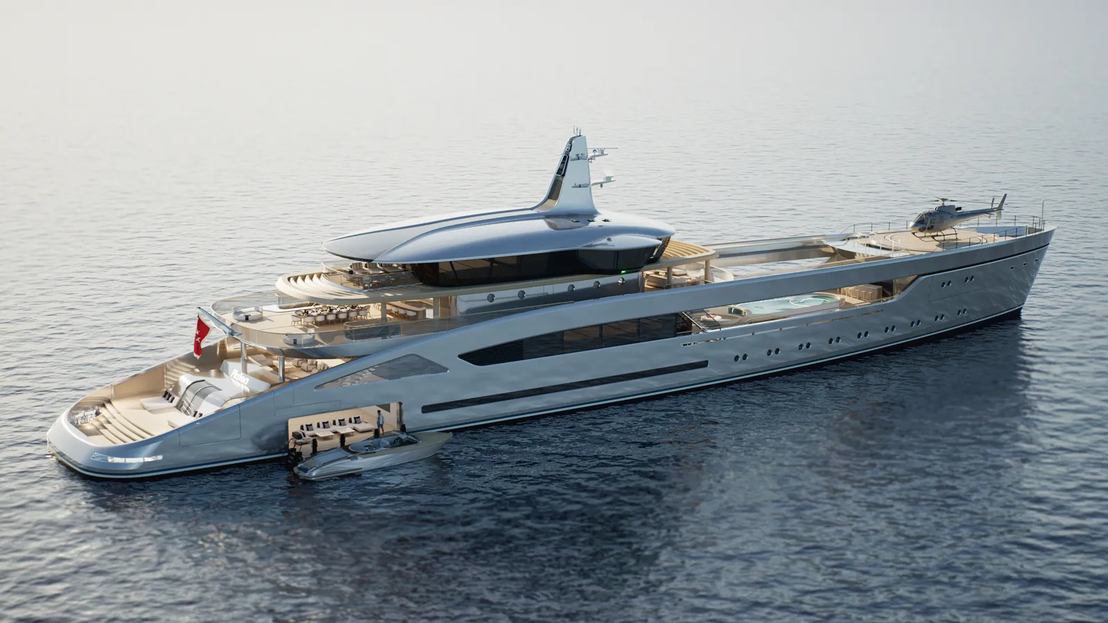Meet Platea, the 295′ Superyacht Concept With a Deck That Disappears