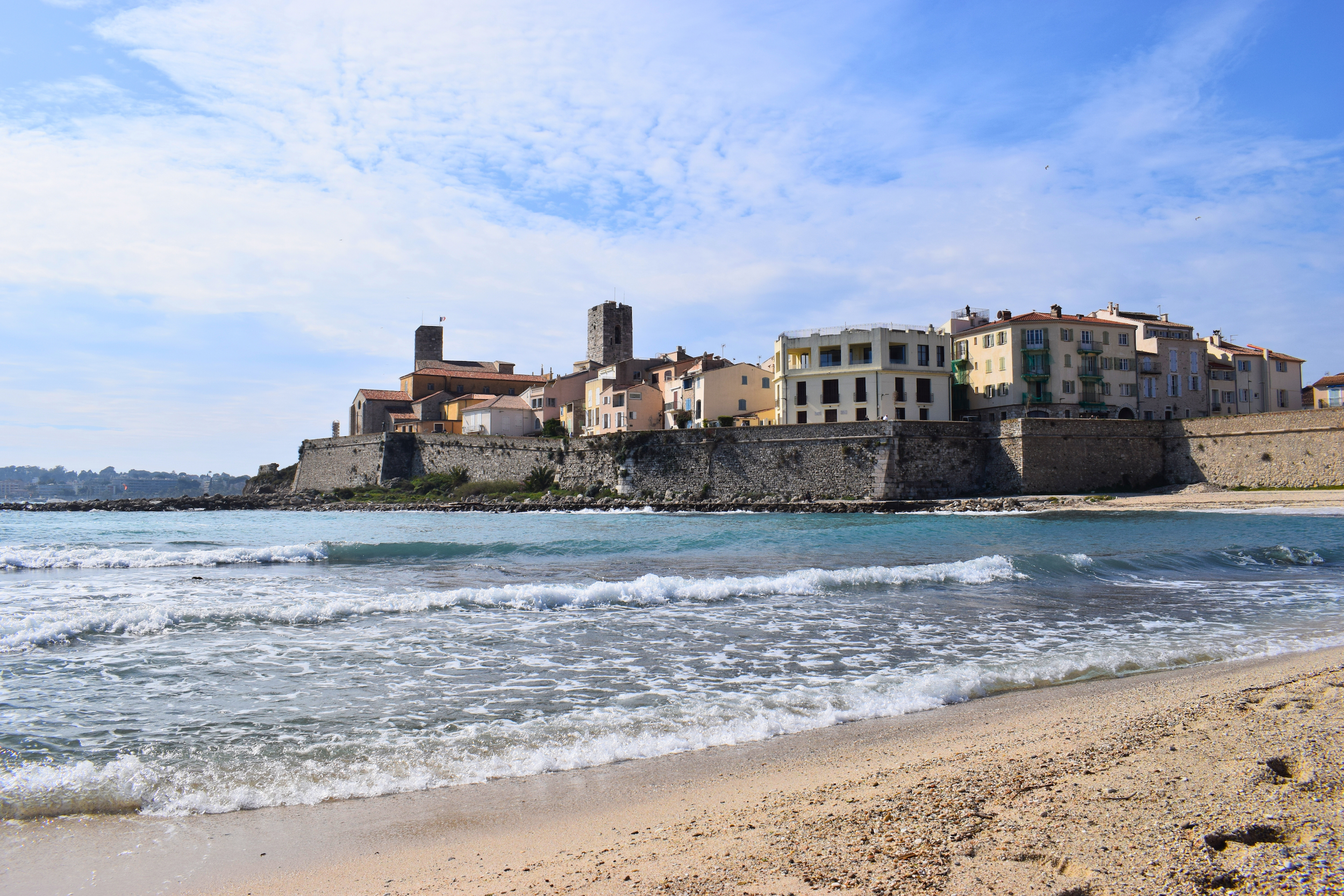 shoreline at Antibes, France