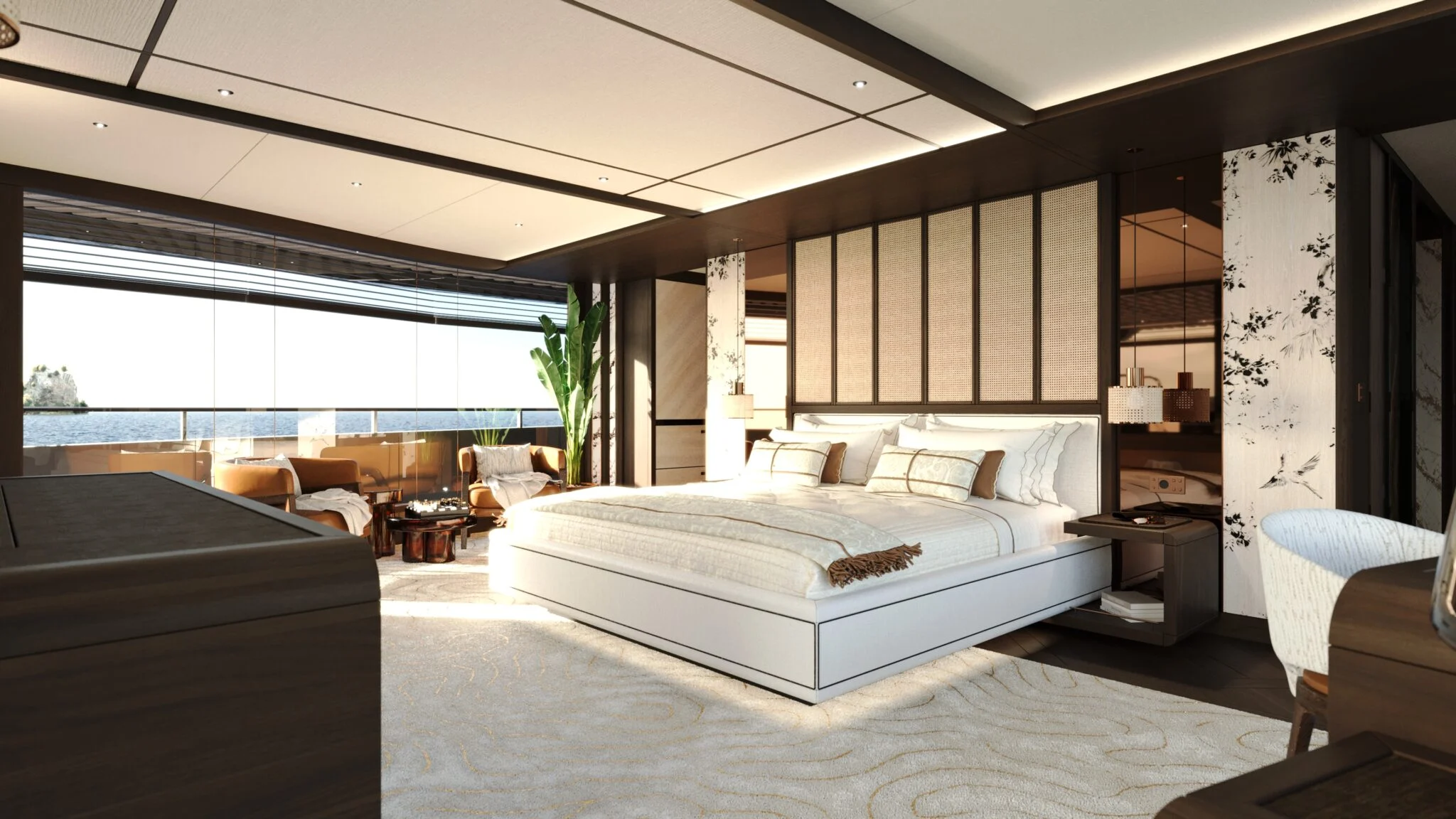 interior of Aeon superyacht