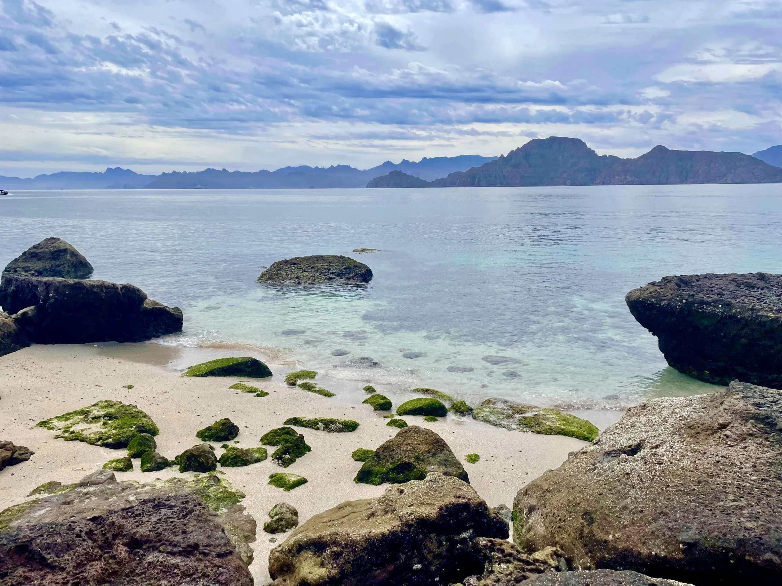 calm waters at Isla Carmen in Mexico