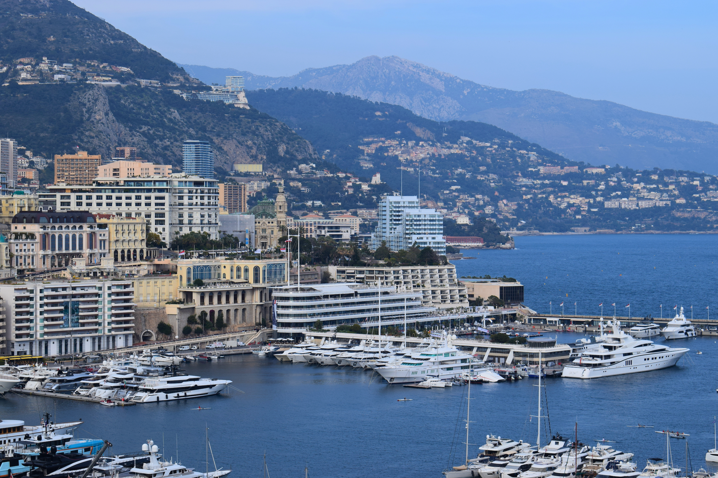 aerial view of Monaco