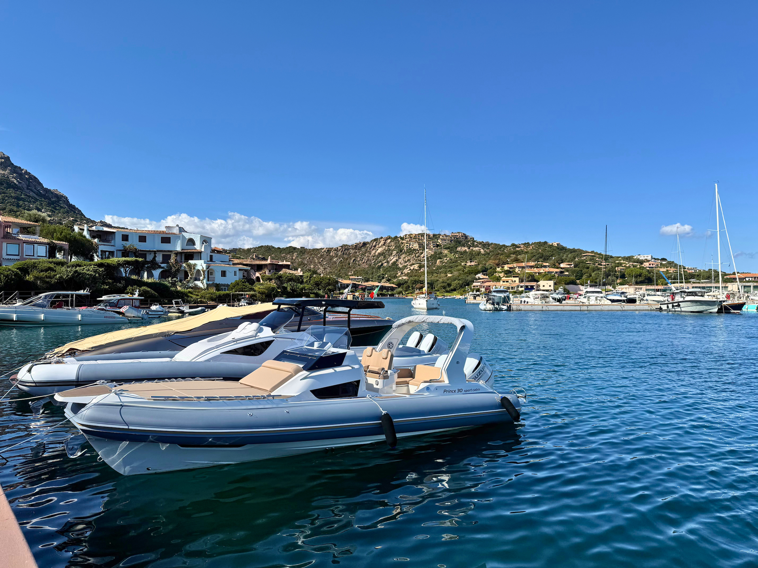 boats in Porto Cervo, Sardinia