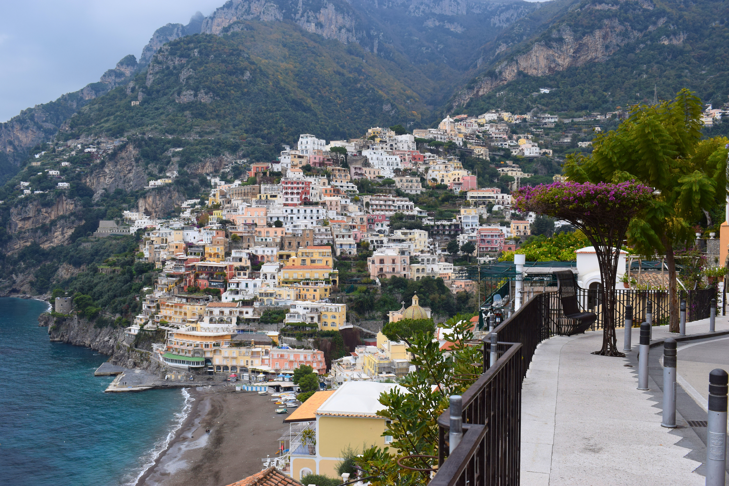 coastal vivew of Positano, Italy