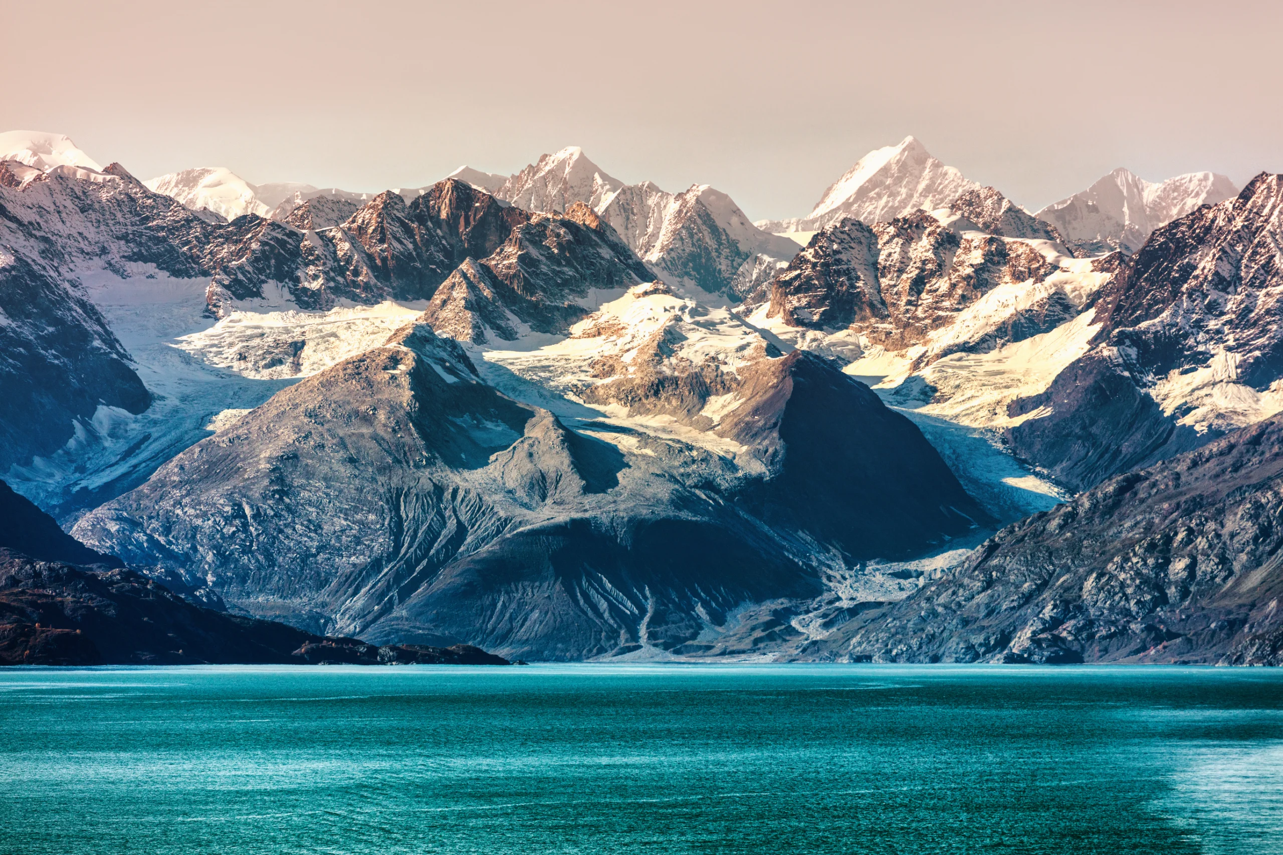 Alaska cruise travel in Glacier Bay National Park. Glacier Bay National Park, Alaska, USA