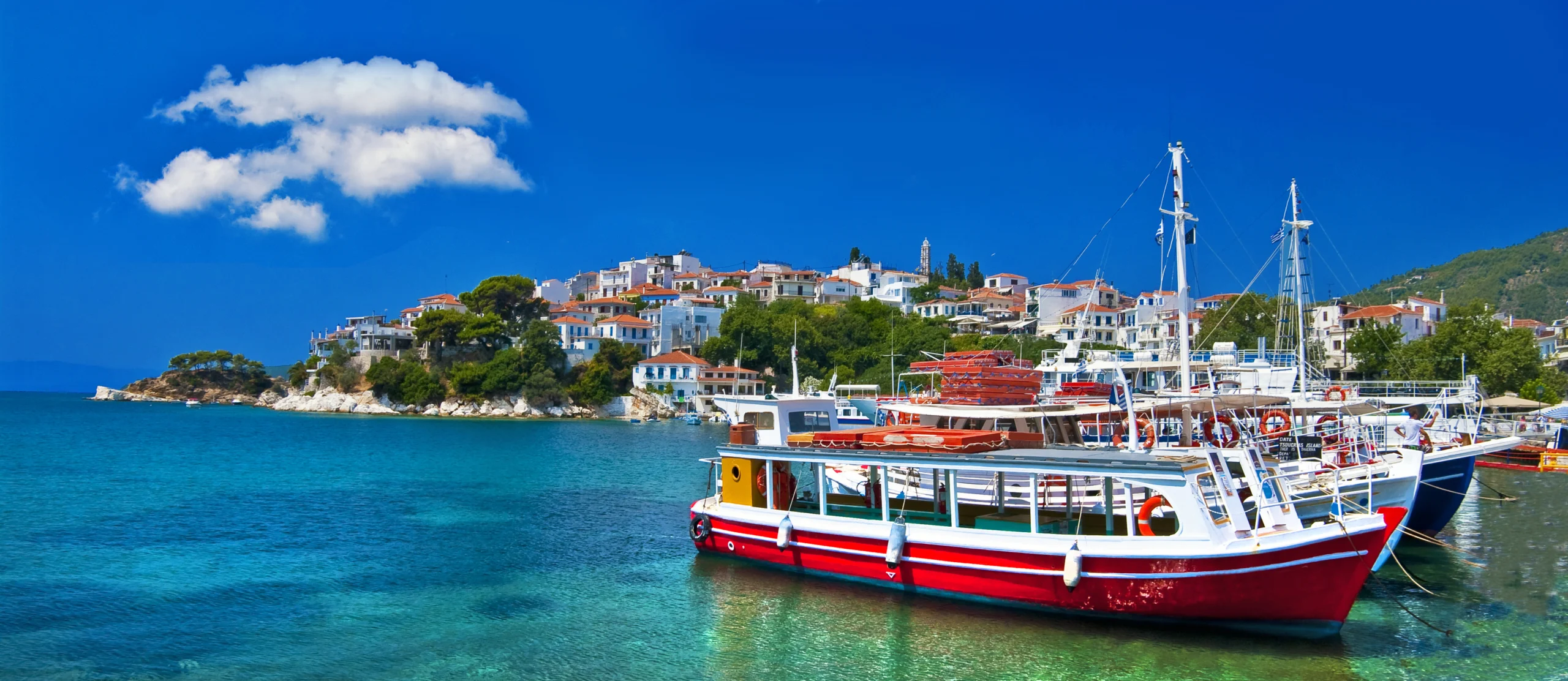 Pictorial harbors of small greek islands - Skiathos