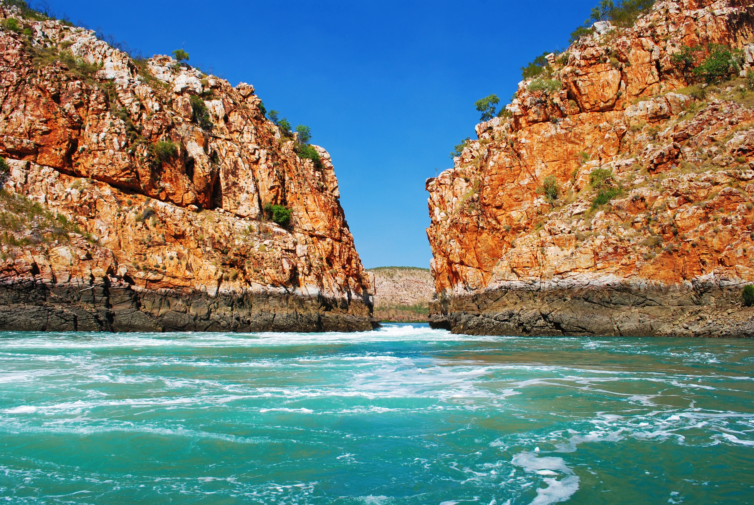 Horizontal Falls, a natural phenomenon on the coast of the Kimberley, Western Australia