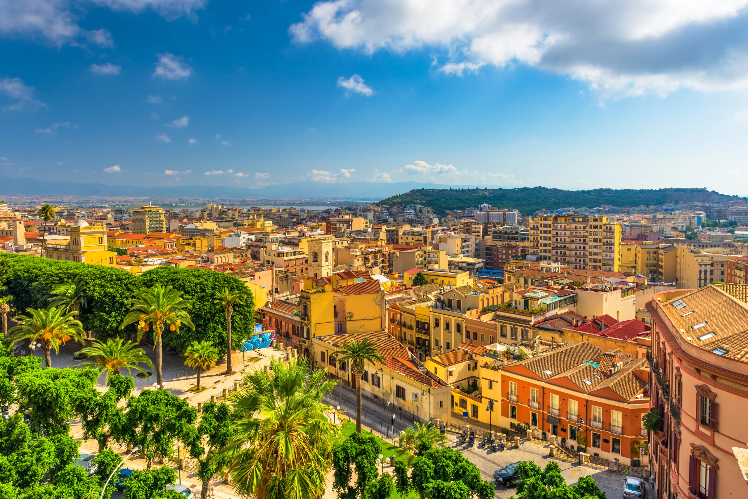 Cagliari, Sardinia, Italy old town cityscape