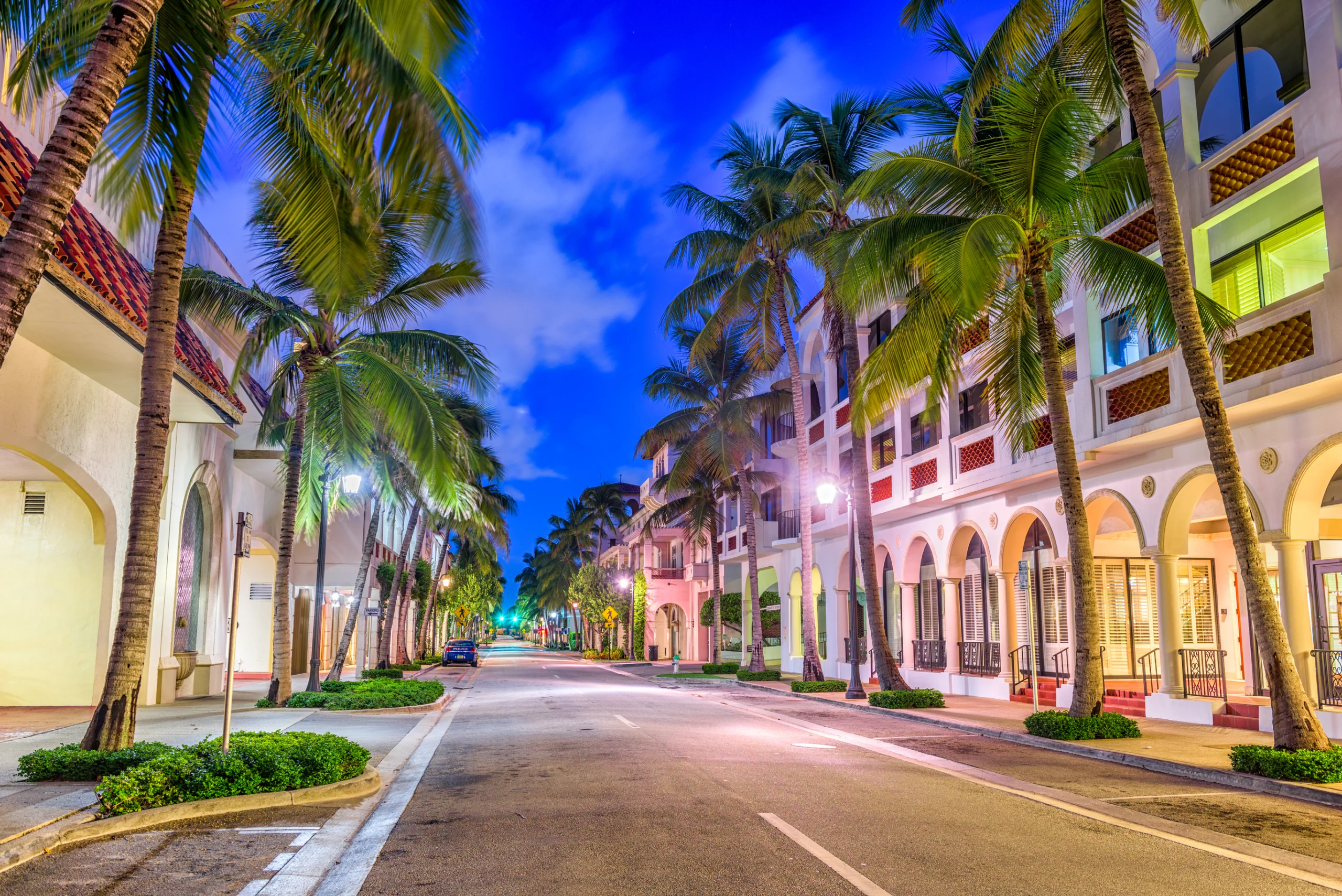 Palm Beach Florida. Palm Beach, Florida, USA at Worth Ave