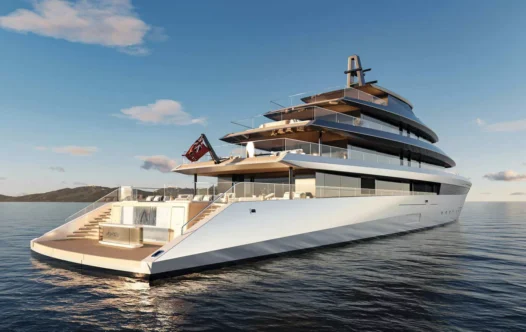 The 237′ Superyacht With a Hyperbaric Chamber, Snow Shower, and Silent Mode