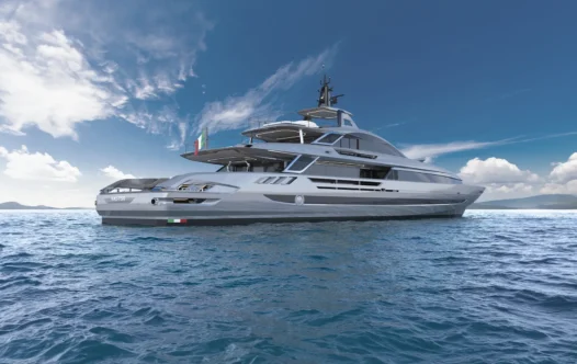 This Italian Superyacht Does 30 Knots and Still Has a Two-Level Beach Club
