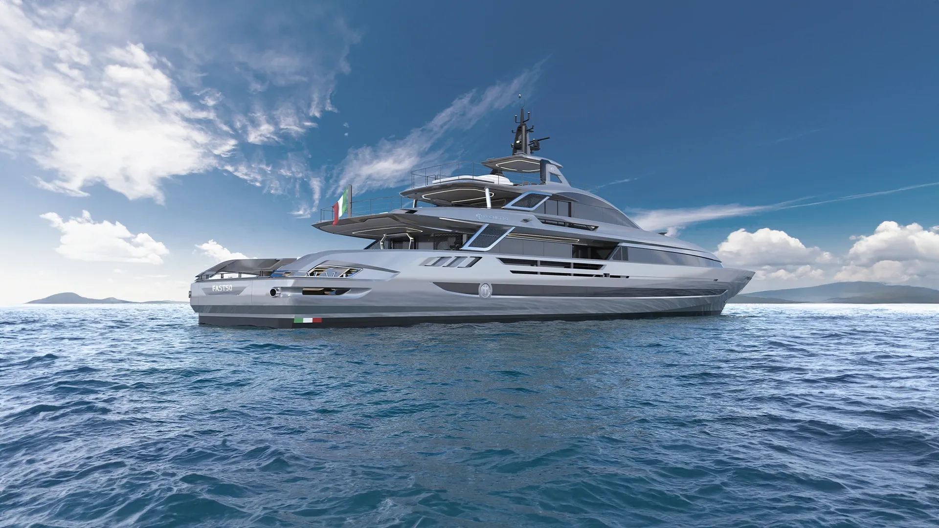 This Italian Superyacht Does 30 Knots and Still Has a Two-Level Beach Club