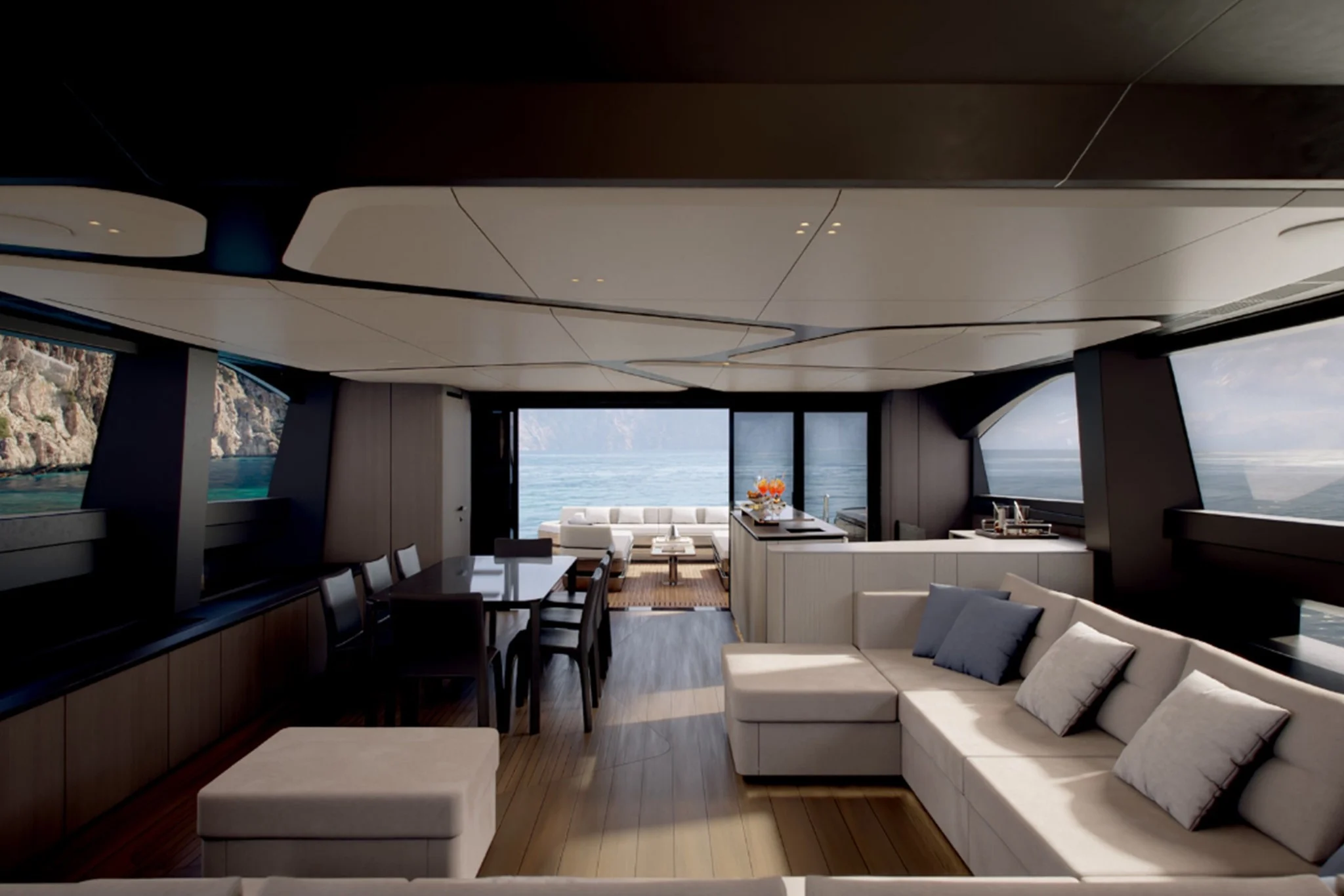 interior of Pershing GTX90