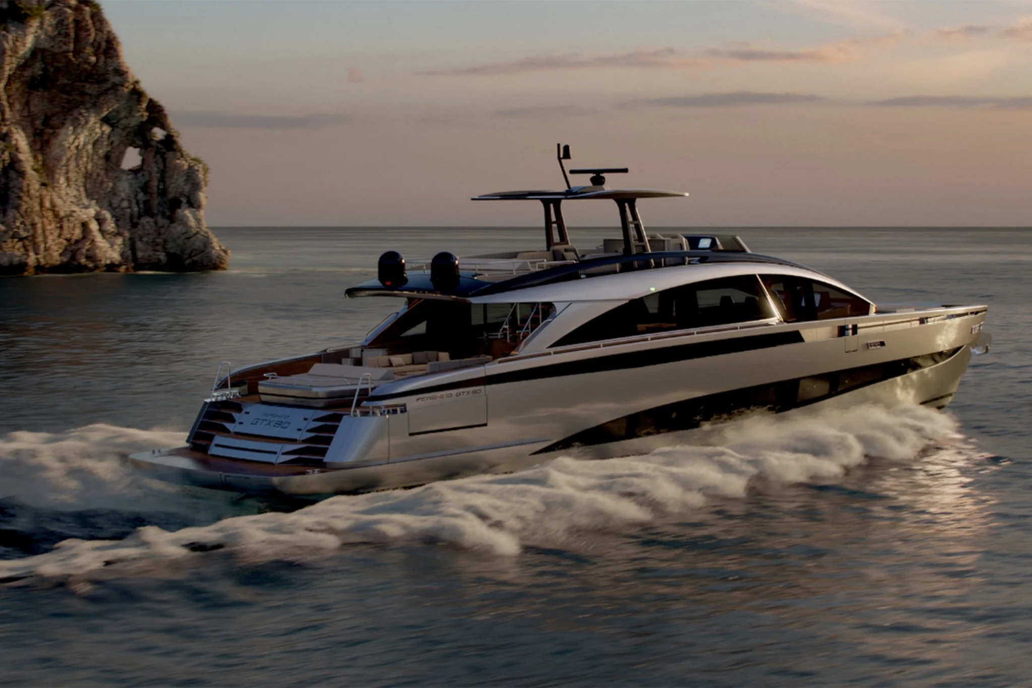 Inside the New Pershing GTX90: The Sport Utility Yacht Built for Outdoor Living