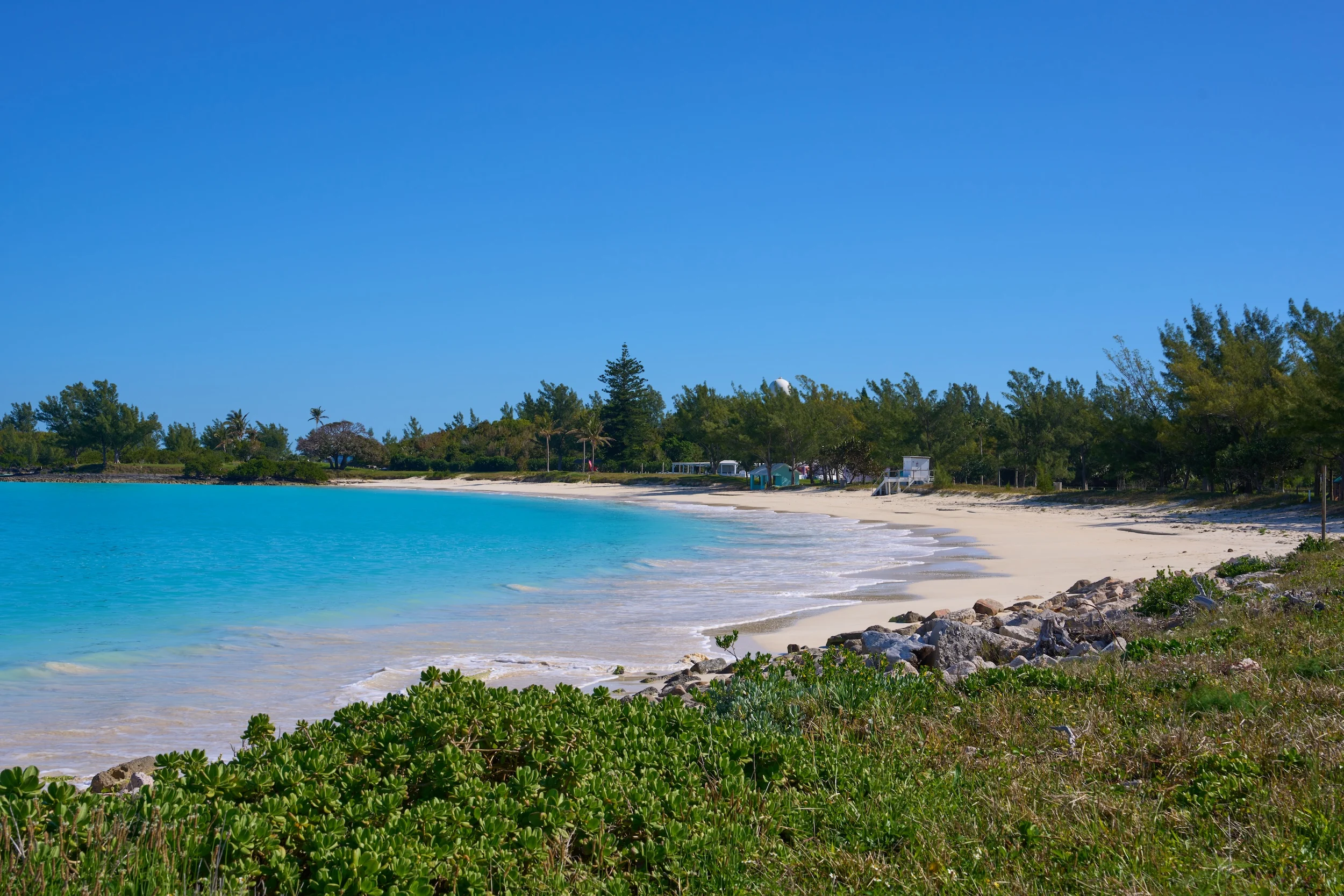 blue skies at Clearwater beach, Bermuda