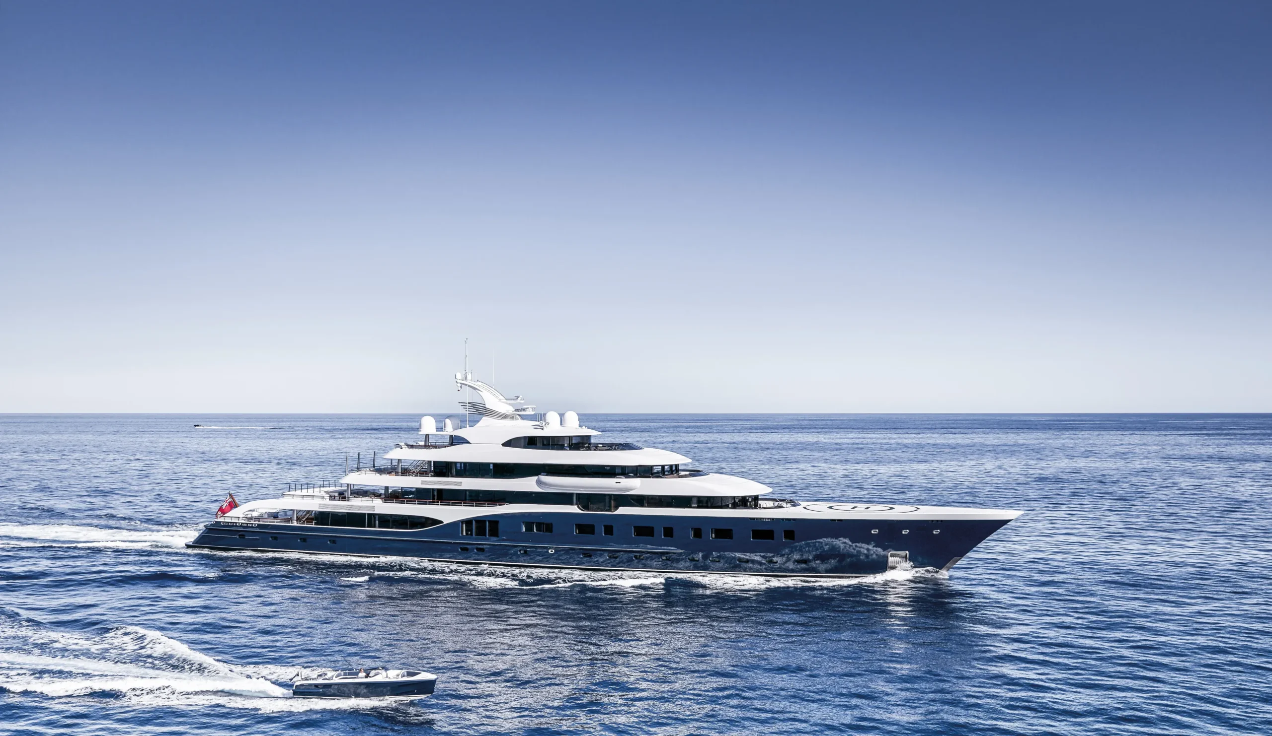 aerial of Symphony superyacht