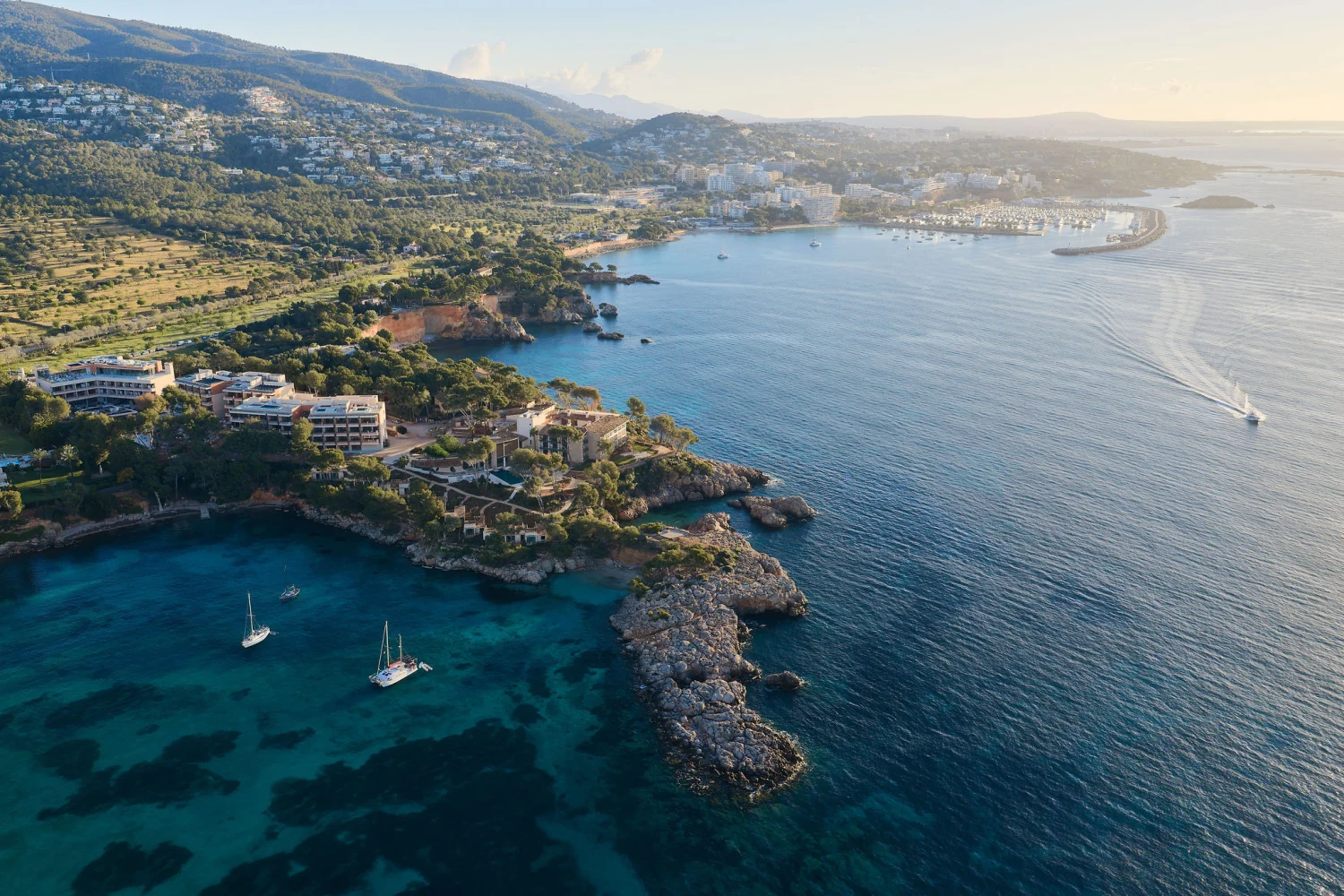 Aerial View from Mandarin Oriental Punta Negra, Mallorca